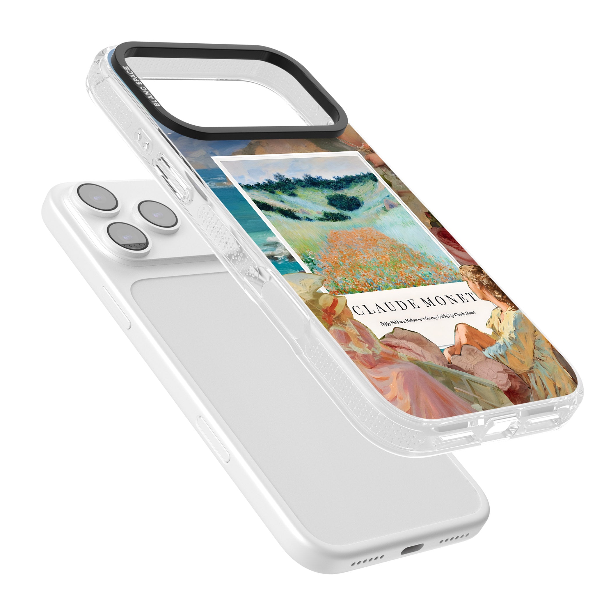Monet Poppy Field iPhone 17 Pro Max Impact Air Clear Phone Case Colours