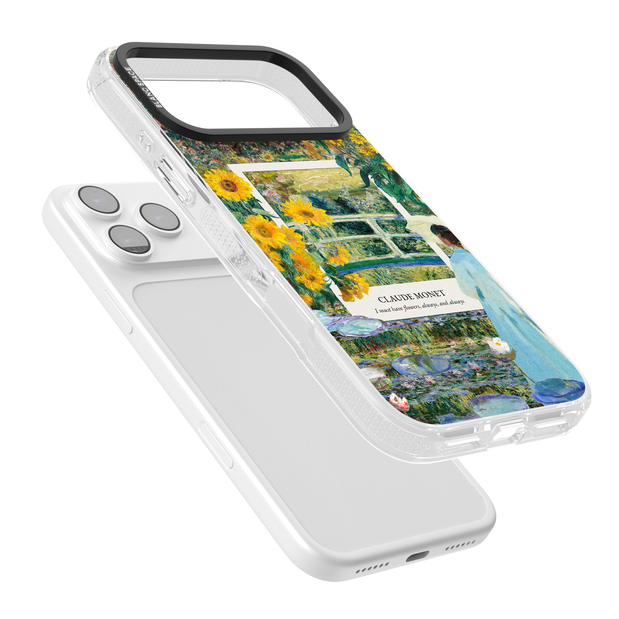 Monet Garden Bridge iPhone 17 Pro Max Impact Air Clear Phone Case Colours