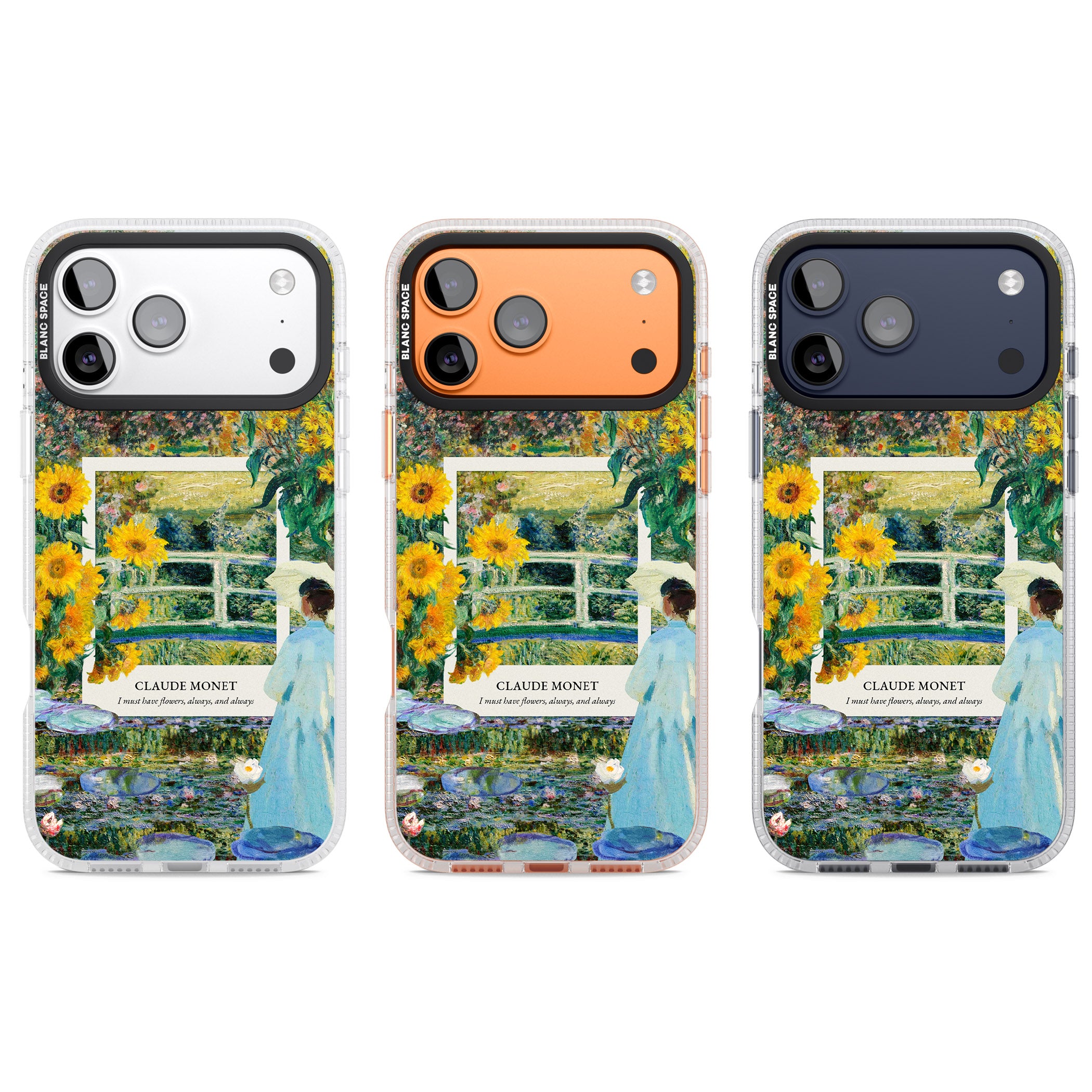 Monet Garden Bridge iPhone 17 Pro Impact Air Clear Phone Case APT Impact Protection