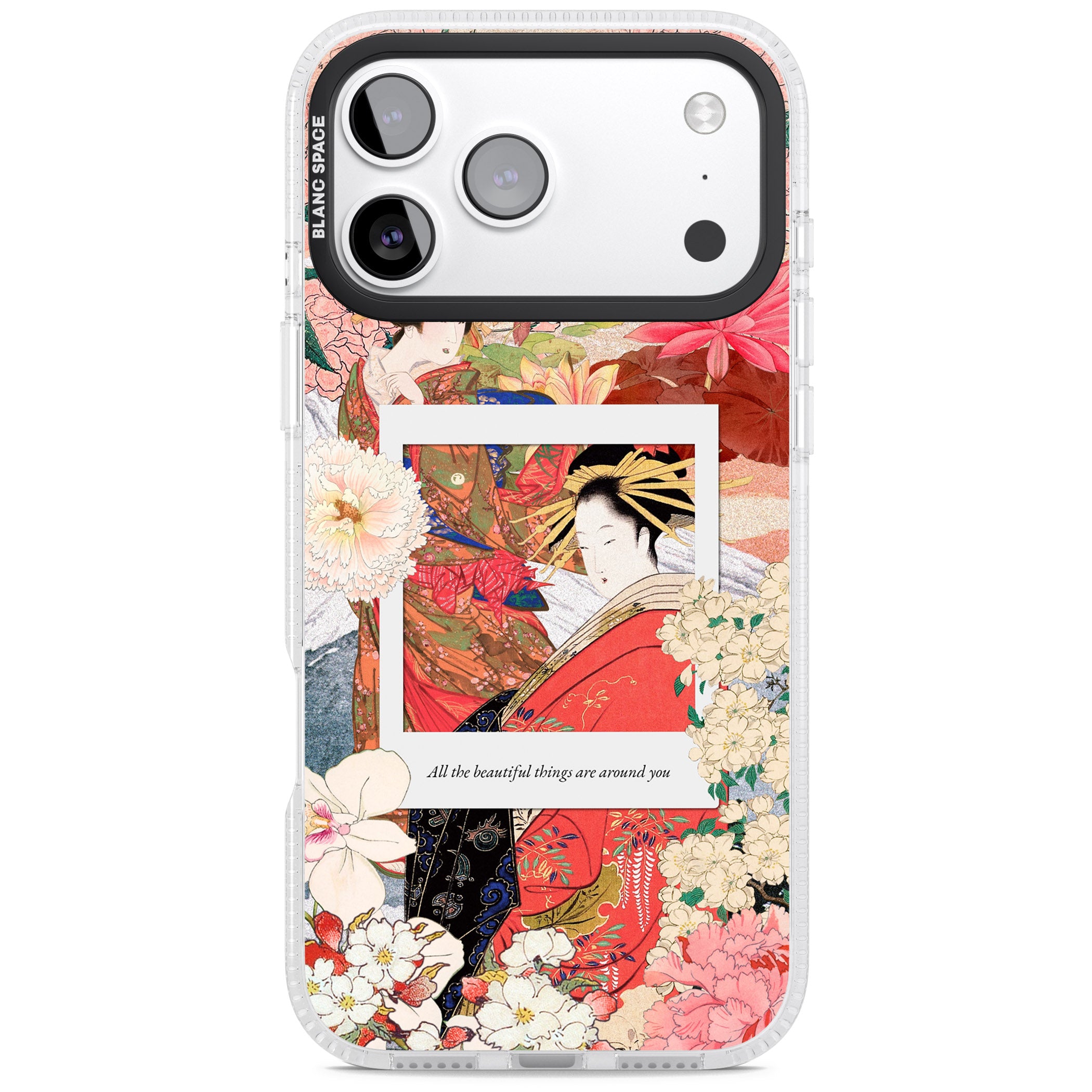 Woodblock Geisha iPhone 17 Pro Max Impact Air Clear Phone Case