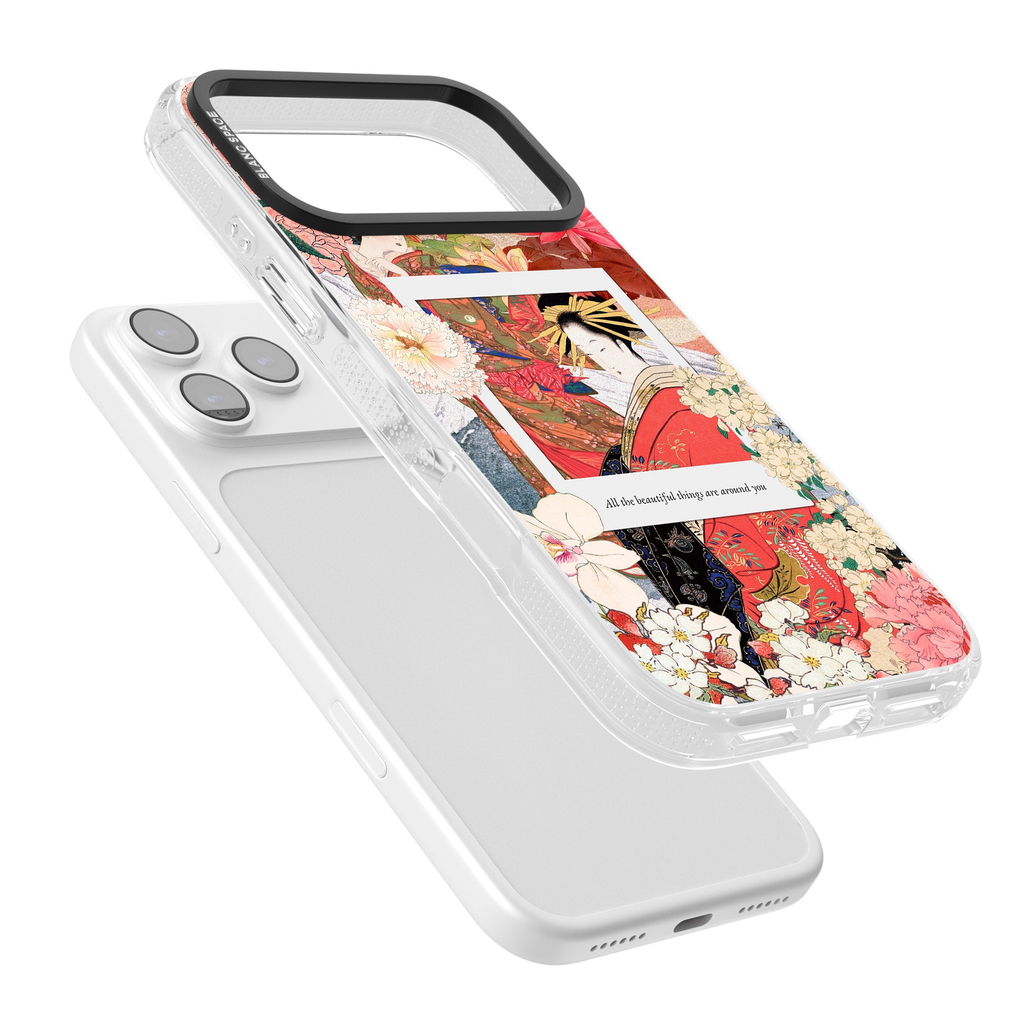 Woodblock Geisha iPhone 17 Pro Max Impact Air Clear Phone Case Colours