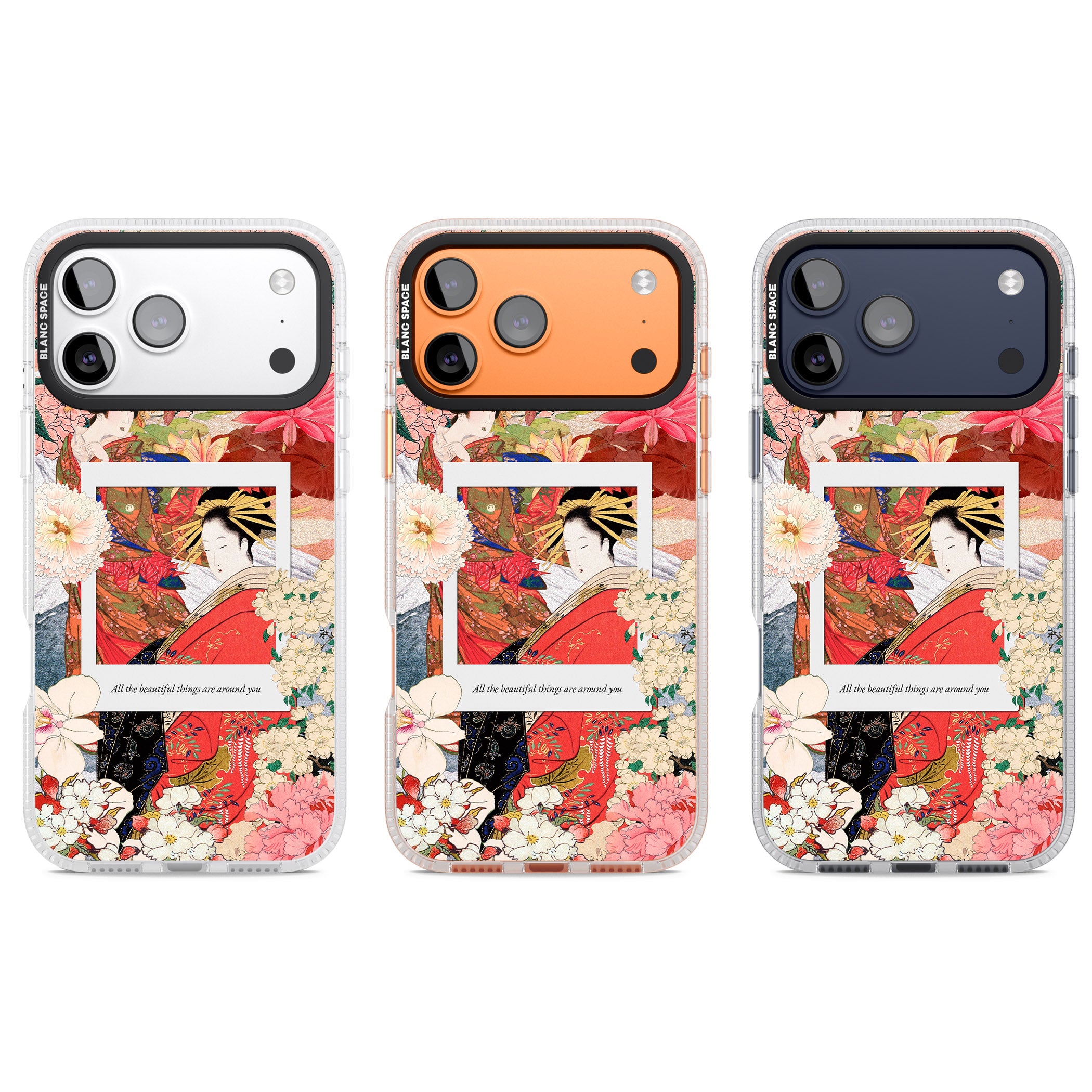 Woodblock Geisha iPhone 17 Pro Impact Air Clear Phone Case APT Impact Protection
