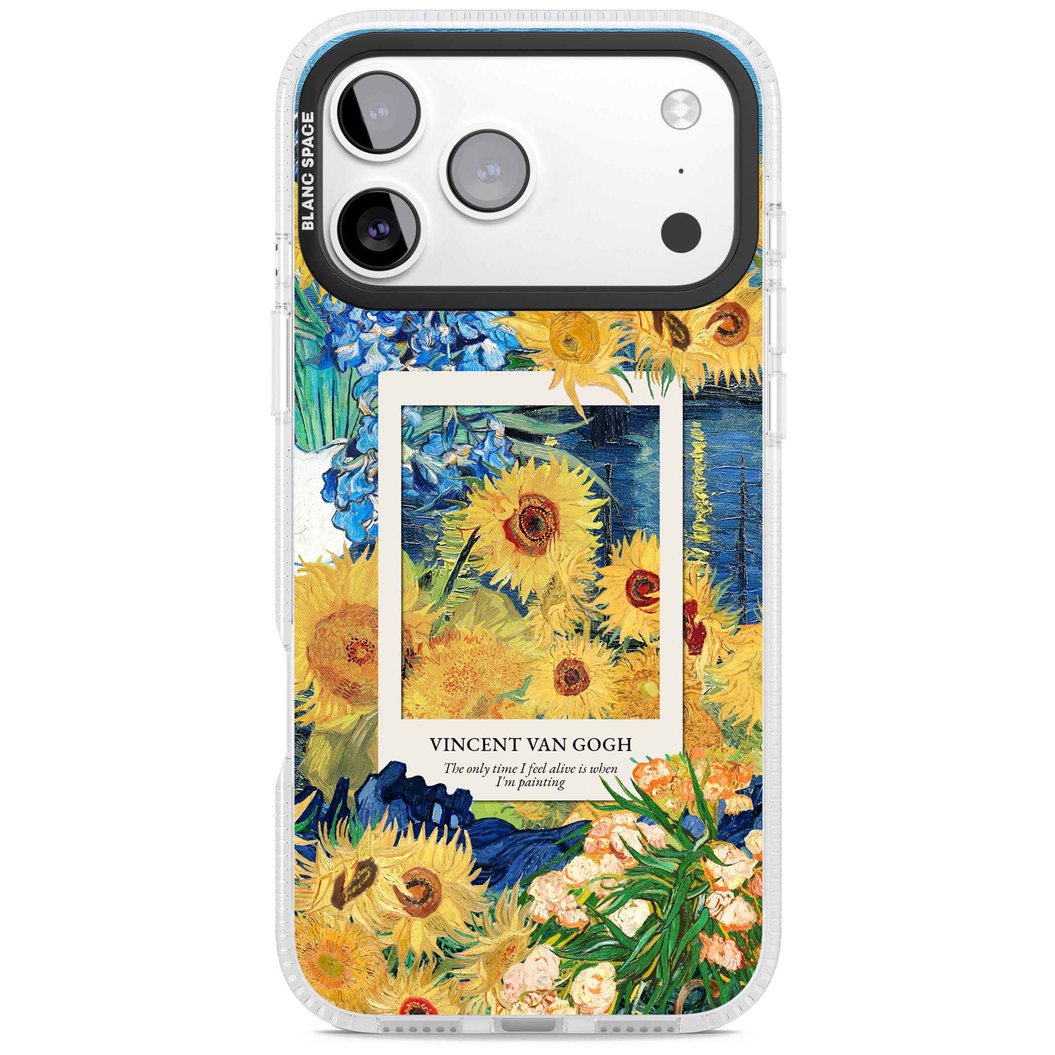 Van Gogh Sunflowers iPhone 17 Pro Max Impact Air Clear Phone Case