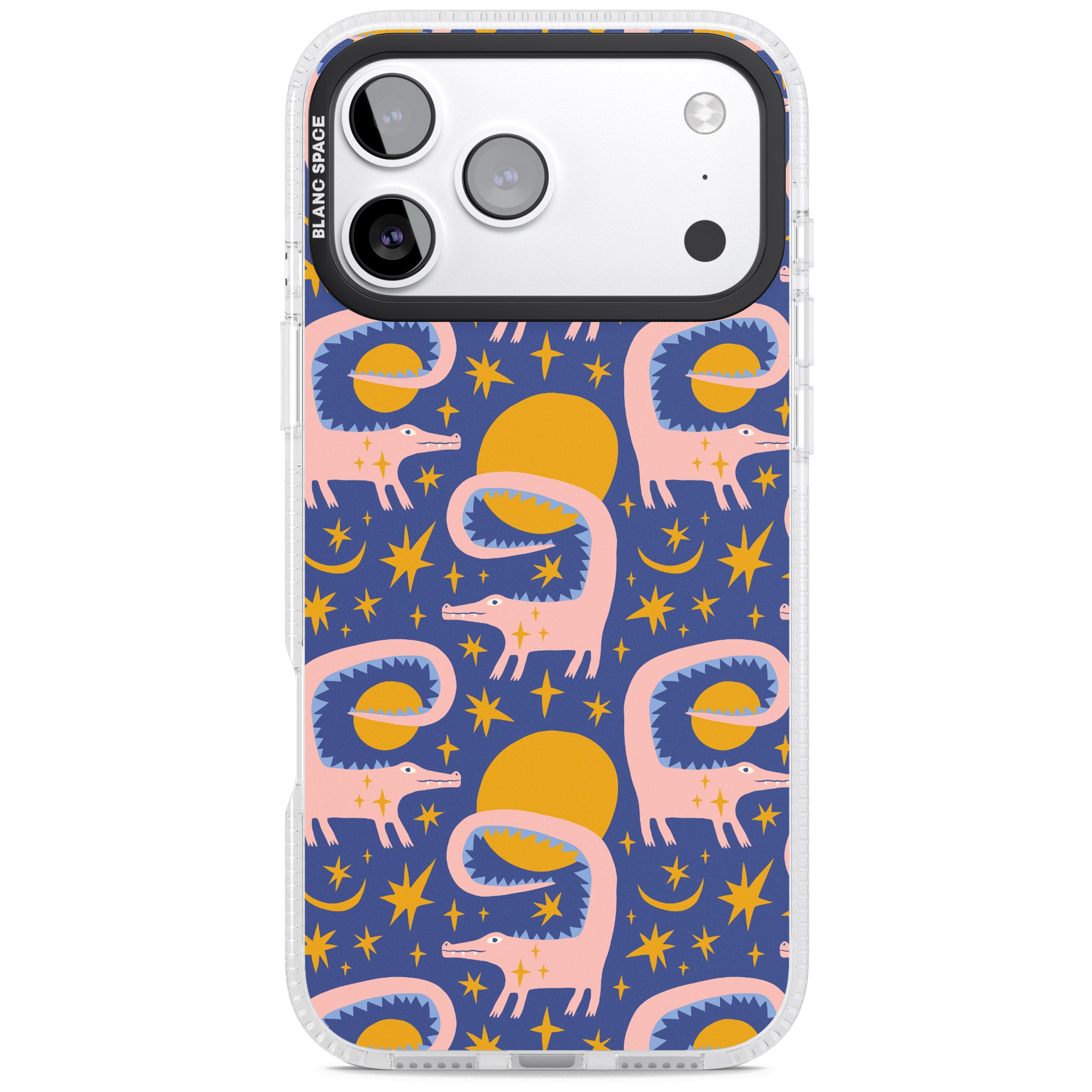 Sun Croc Pattern iPhone 17 Pro Max Impact Air Clear Phone Case