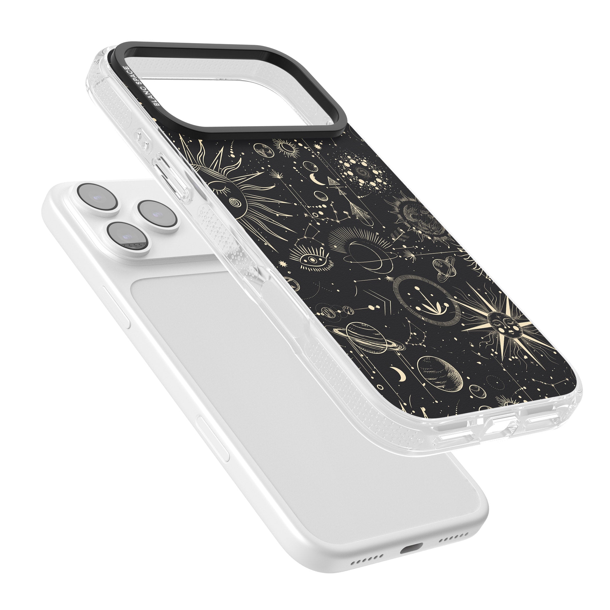 Cosmic Suns And Planets iPhone 17 Pro Max Impact Air Clear Phone Case Colours