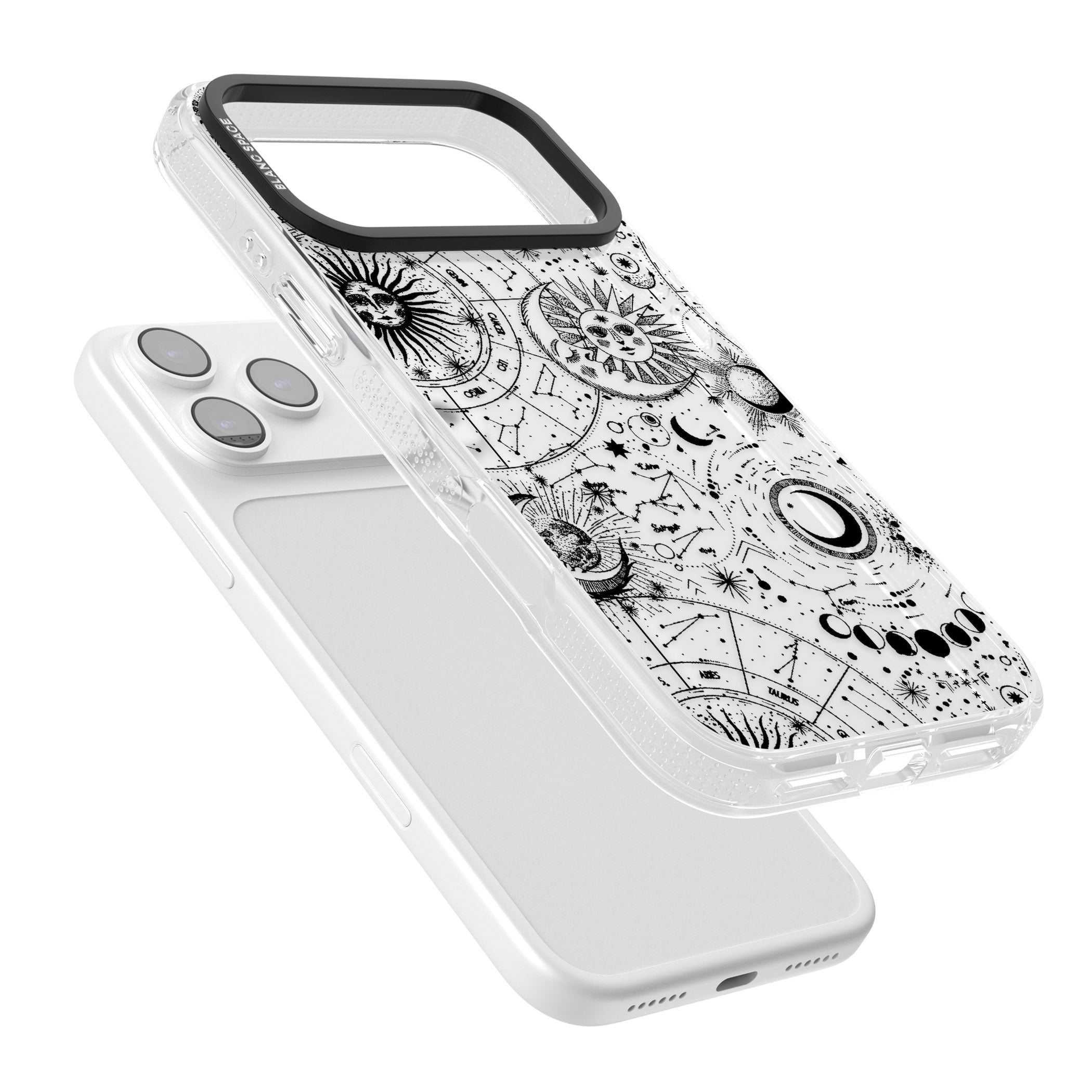 Celestial Zodiac iPhone 17 Pro Max Impact Air Clear Phone Case Colours