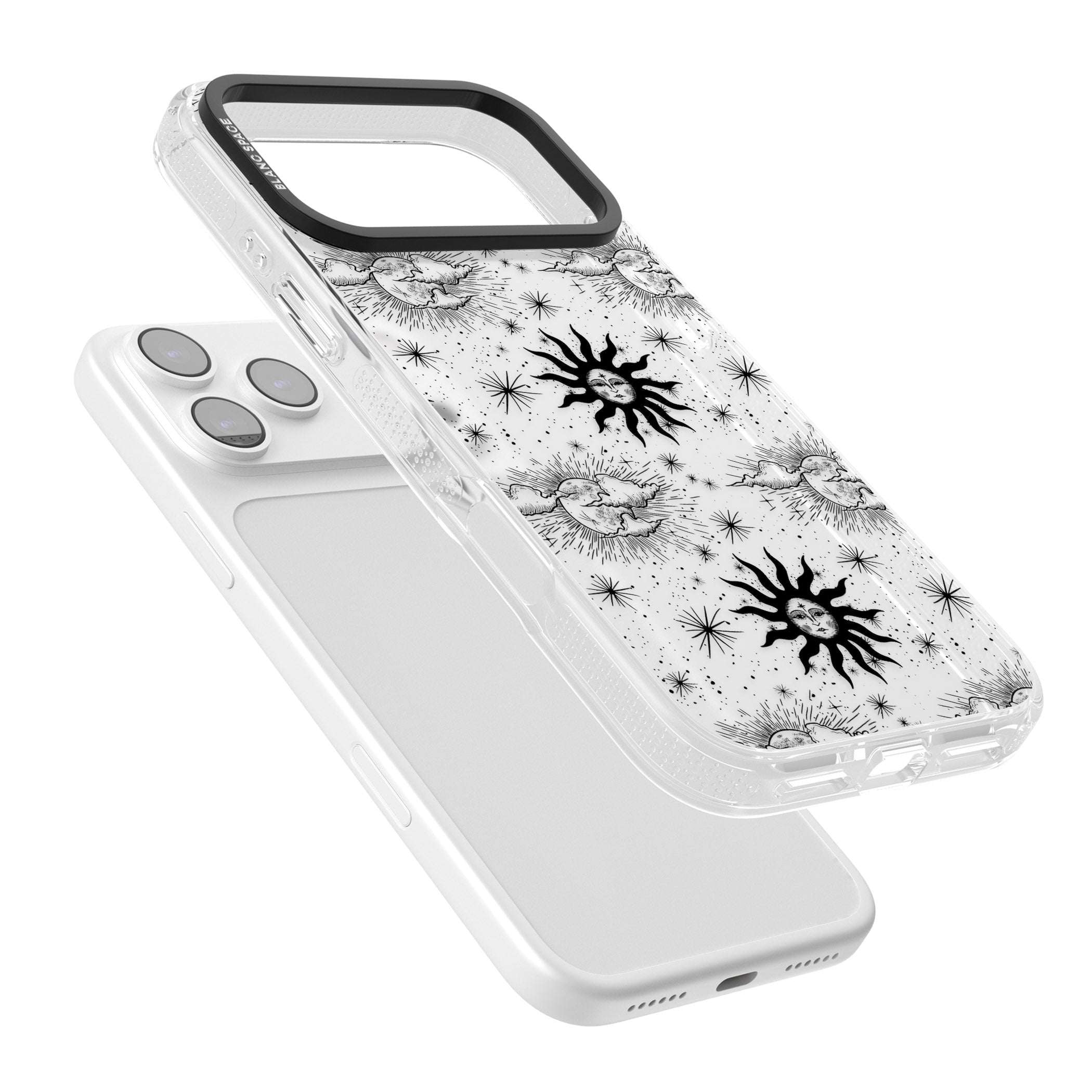 Vintage Sun & Moon iPhone 17 Pro Max Impact Air Clear Phone Case Colours