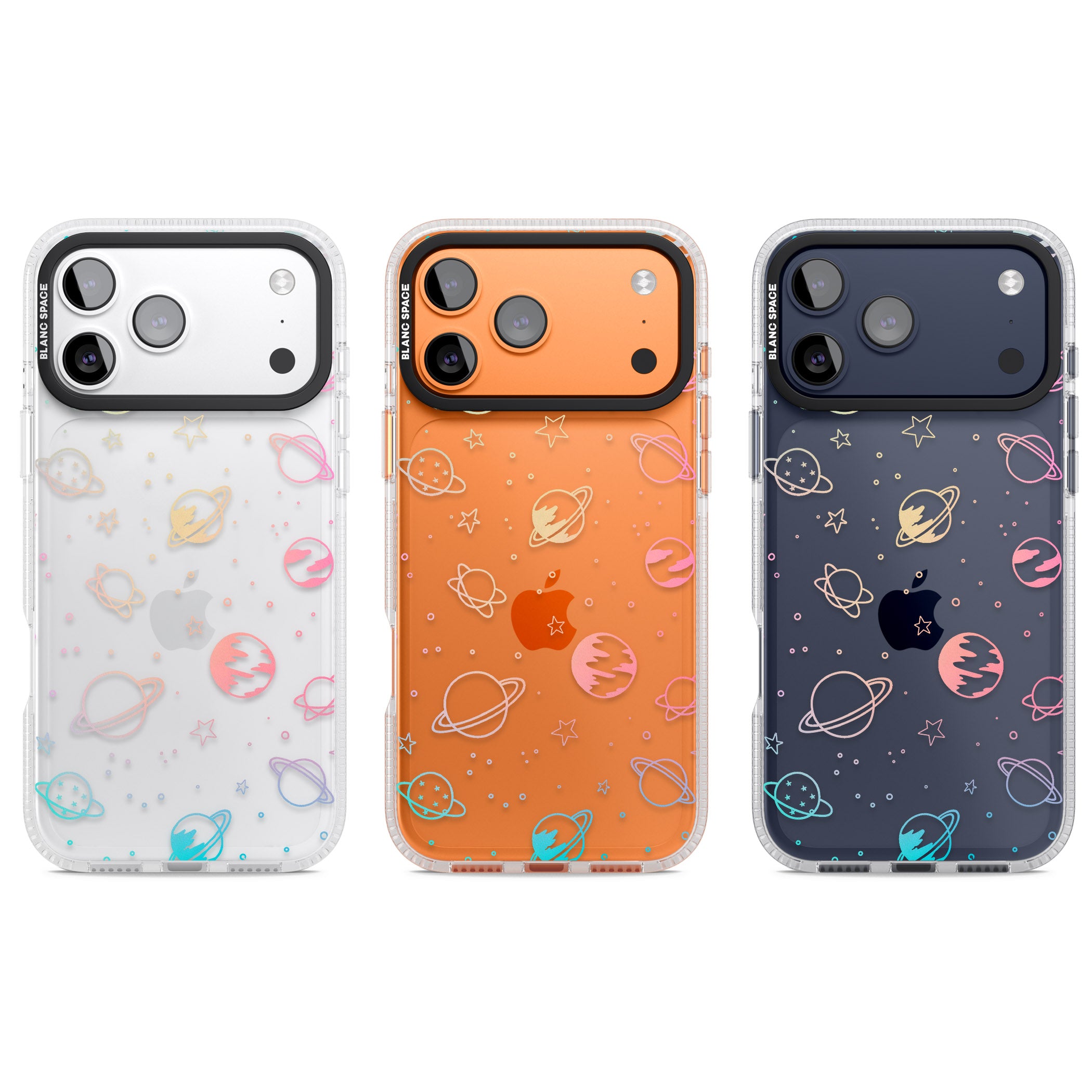 Pastel Space Universe iPhone 17 Pro Impact Air Clear Phone Case APT Impact Protection