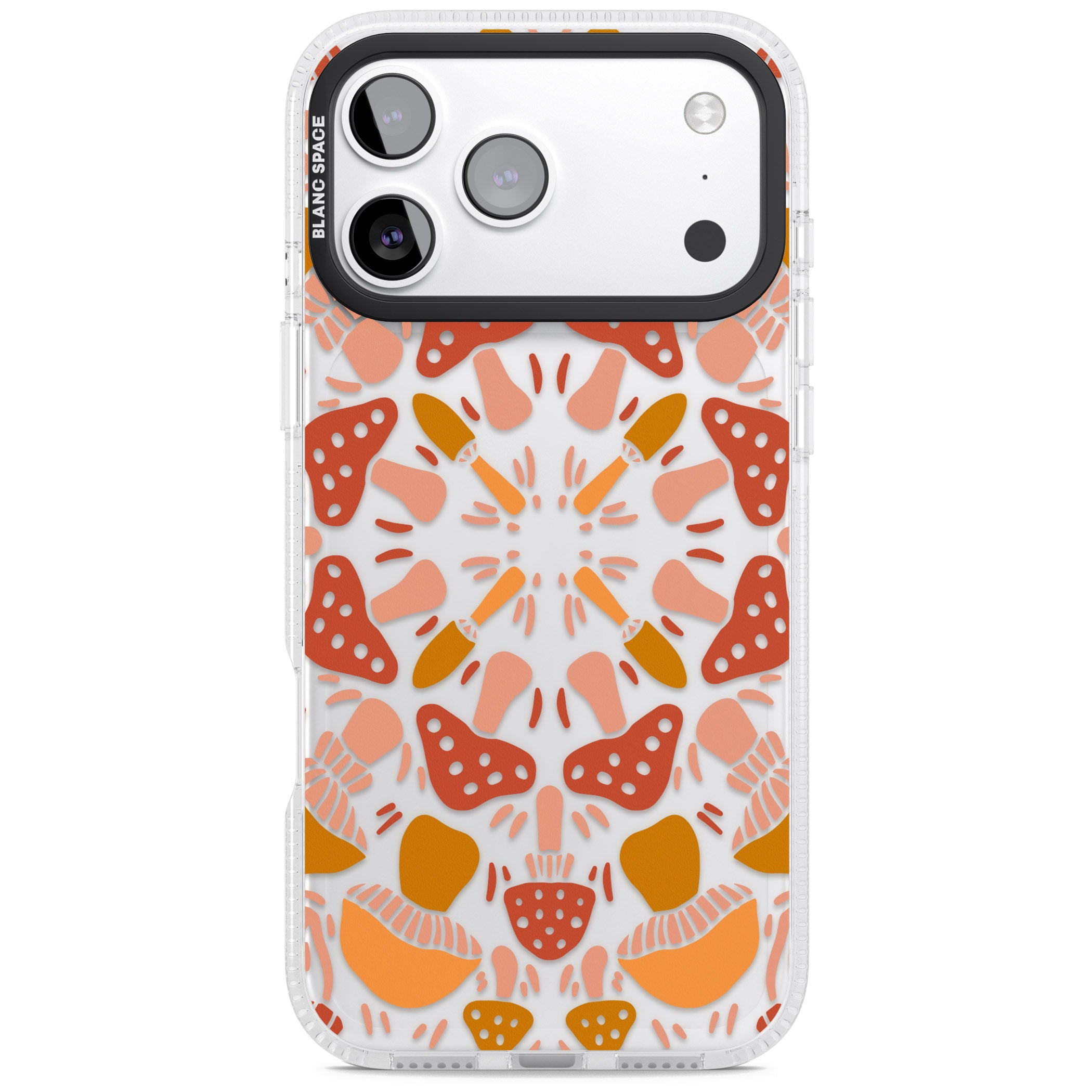 Mushroom Medley iPhone 17 Pro Max Impact Air Clear Phone Case