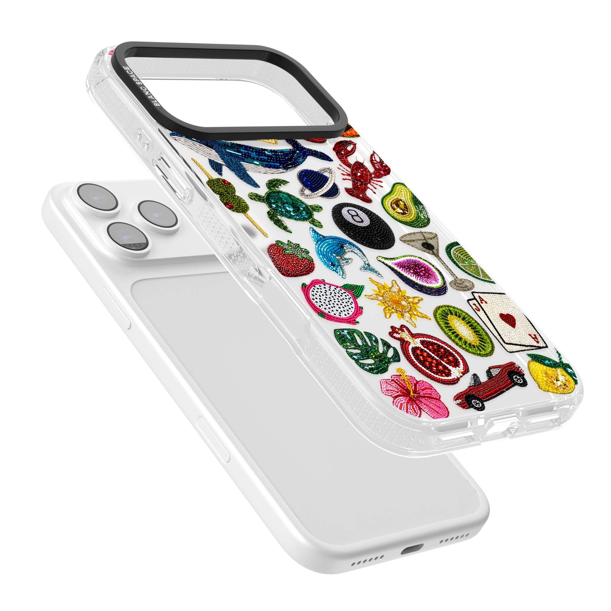 Beaded Mix cute iPhone case | Clear Case Impact Air case for iPhone 17 Pro, iPhone 17 Pro Max
