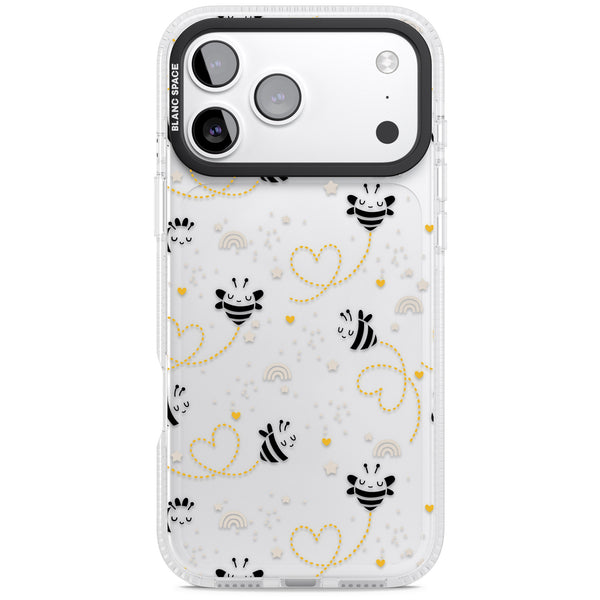 Bee Hearts Pattern