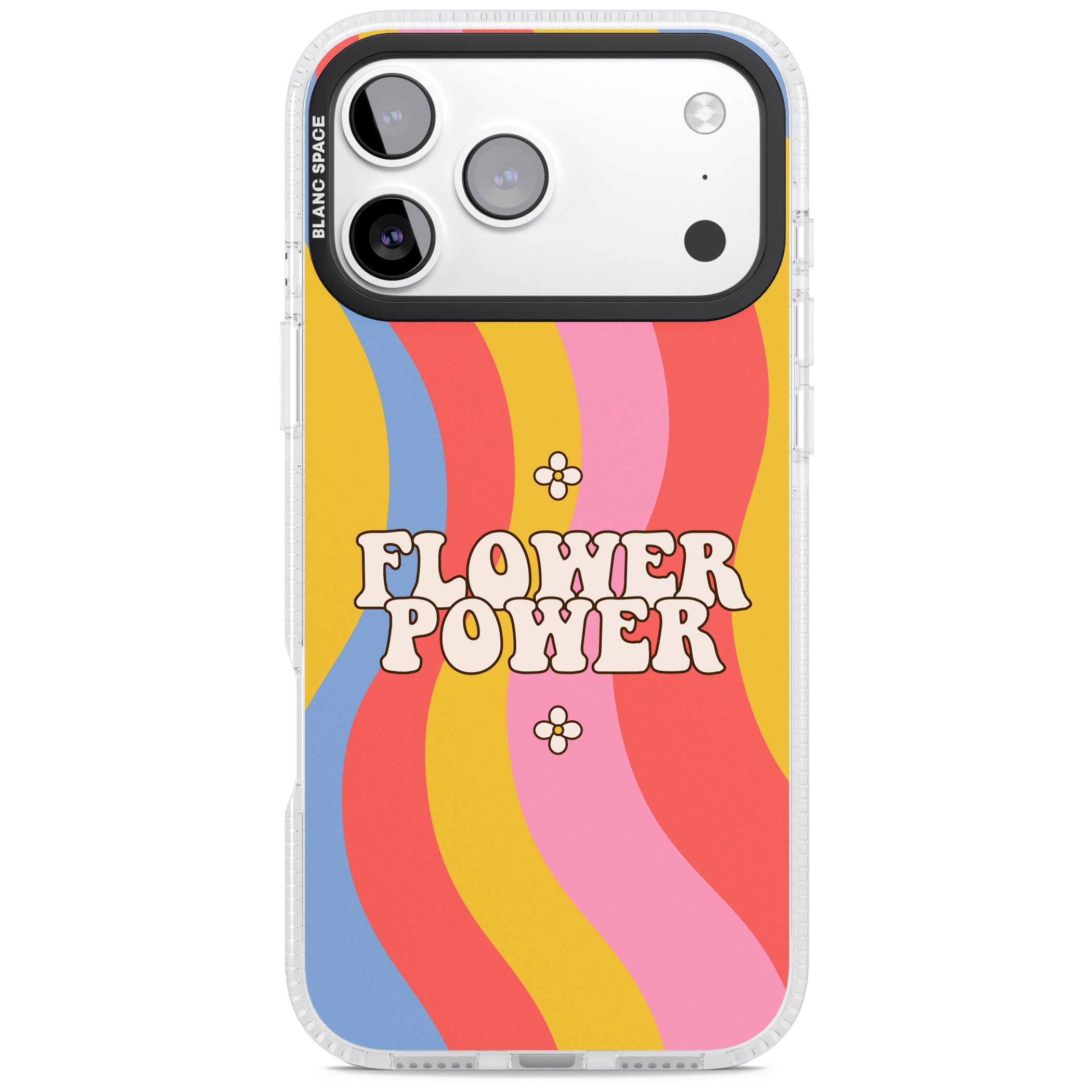 Melting Flower Power iPhone 17 Pro Max Impact Air Clear Phone Case