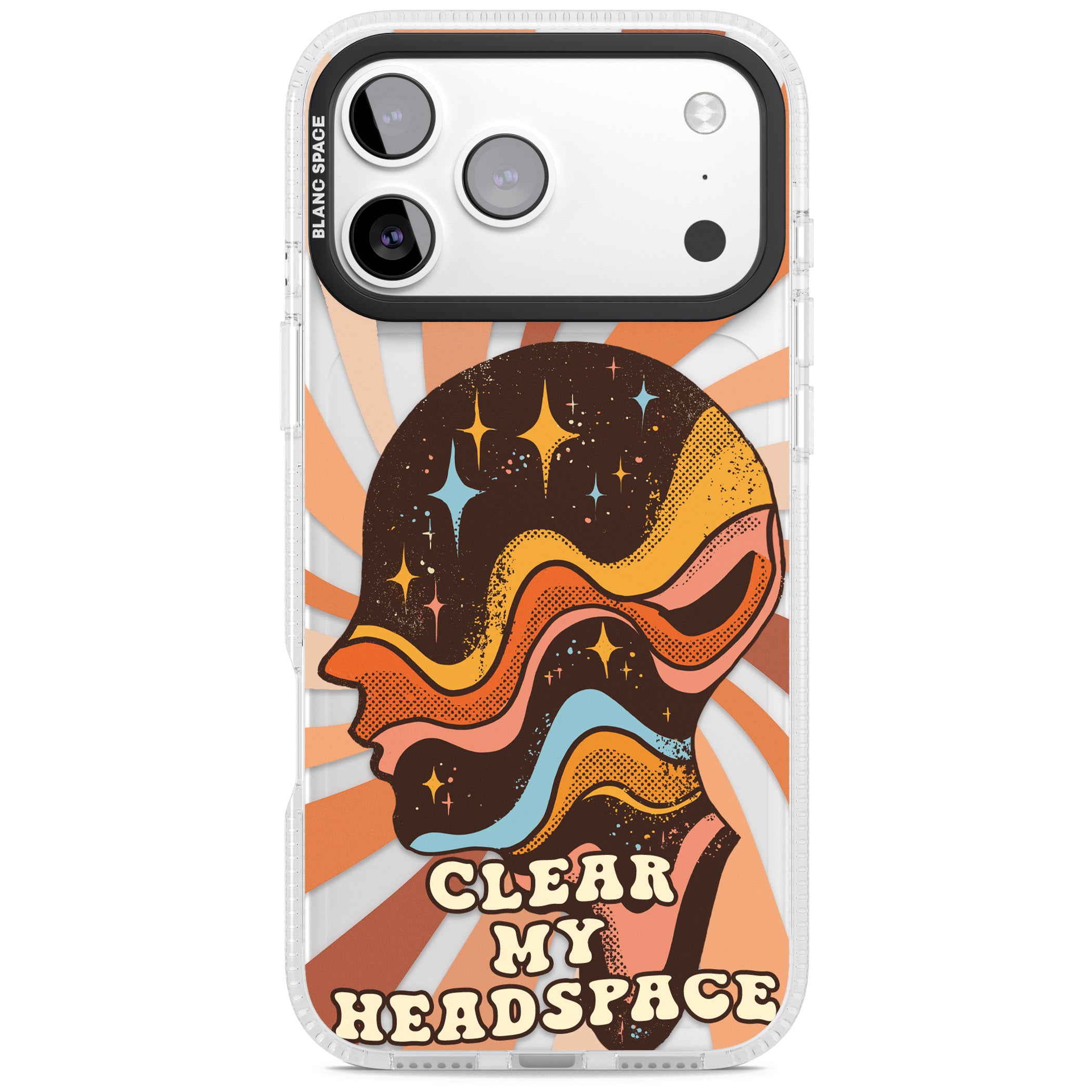 Clear My Headspace iPhone 17 Pro Max Impact Air Clear Phone Case