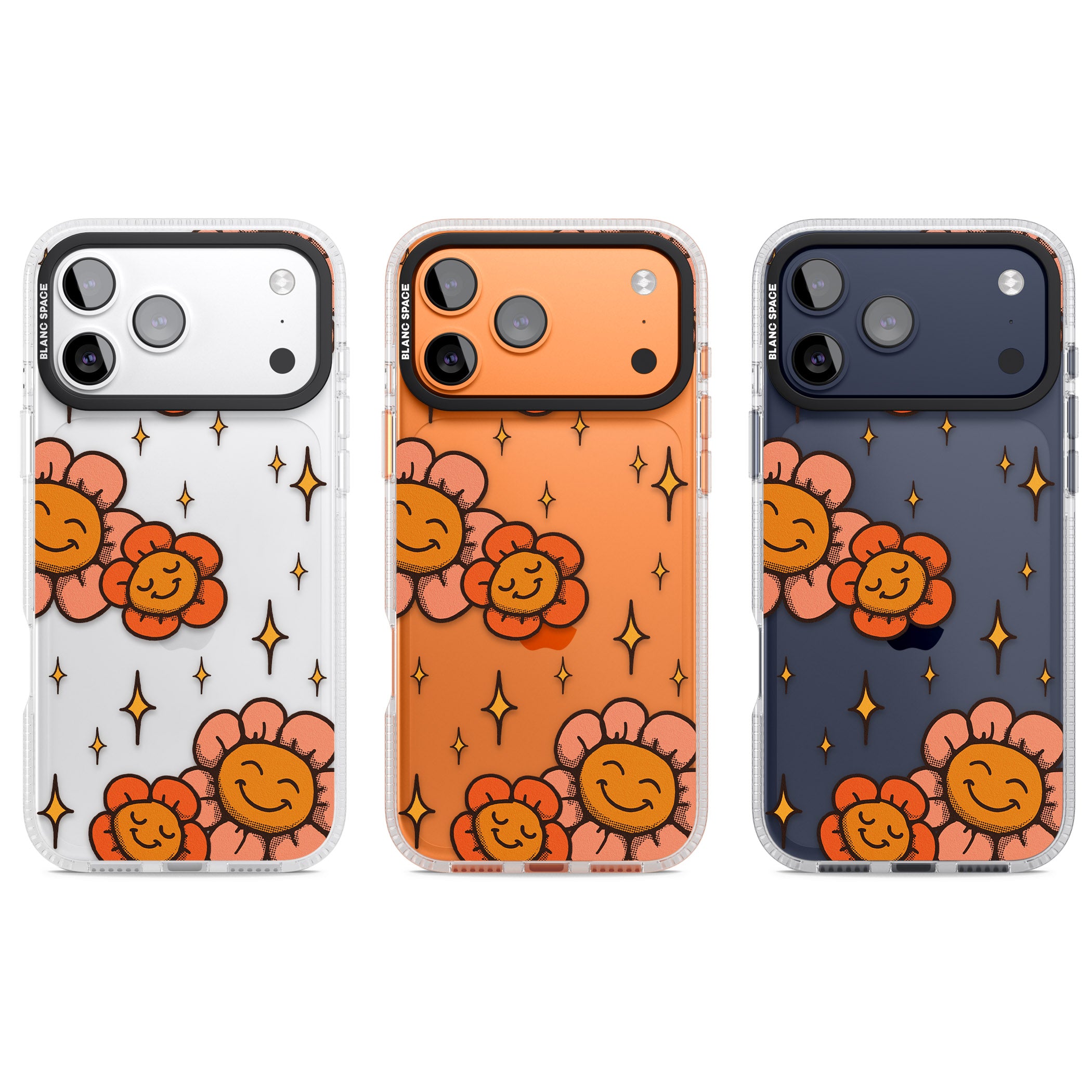 Mellow Flowers iPhone 17 Pro Impact Air Clear Phone Case APT Impact Protection