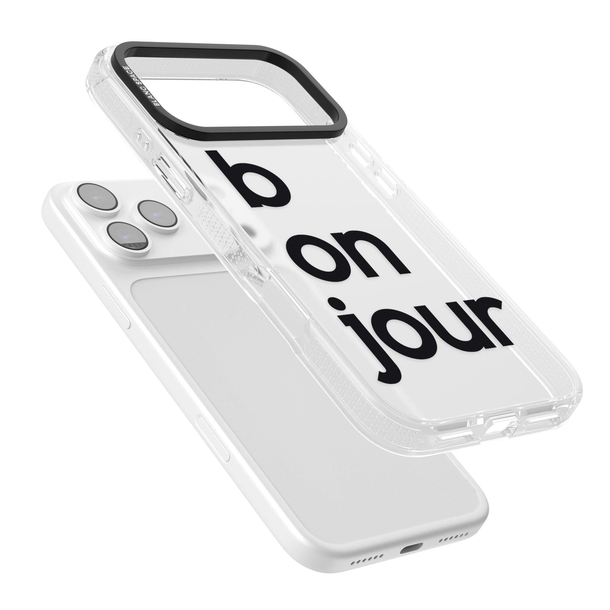 Bonjour iPhone 17 Pro Max Impact Air Clear Phone Case Colours