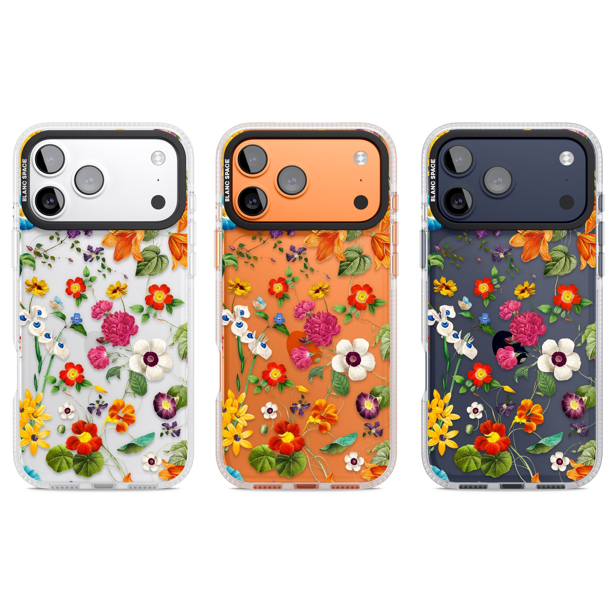 Whimsical Wildflowers iPhone 17 Pro Impact Air Clear Phone Case APT Impact Protection