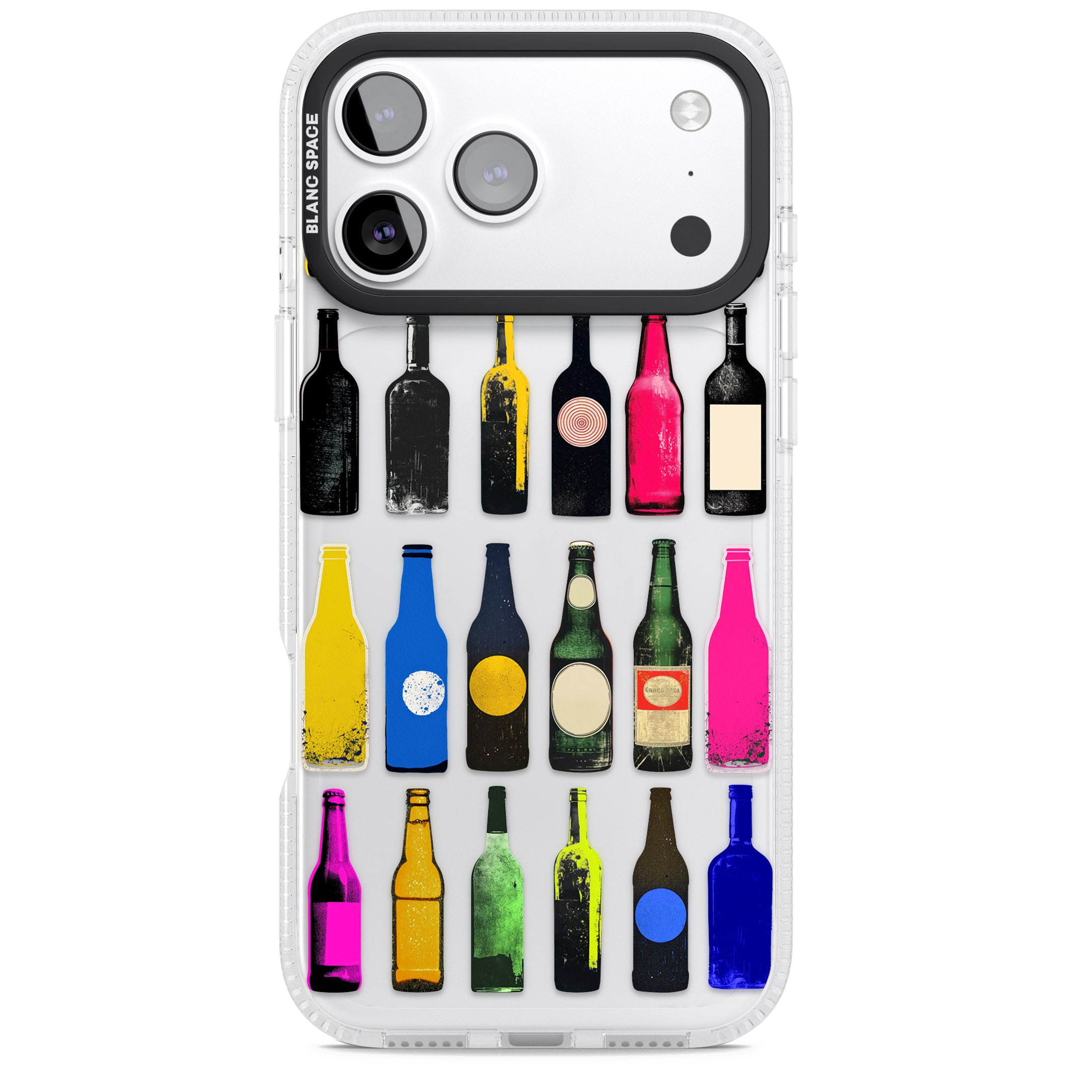 Glass Bottles iPhone 17 Pro Max Impact Air Clear Phone Case