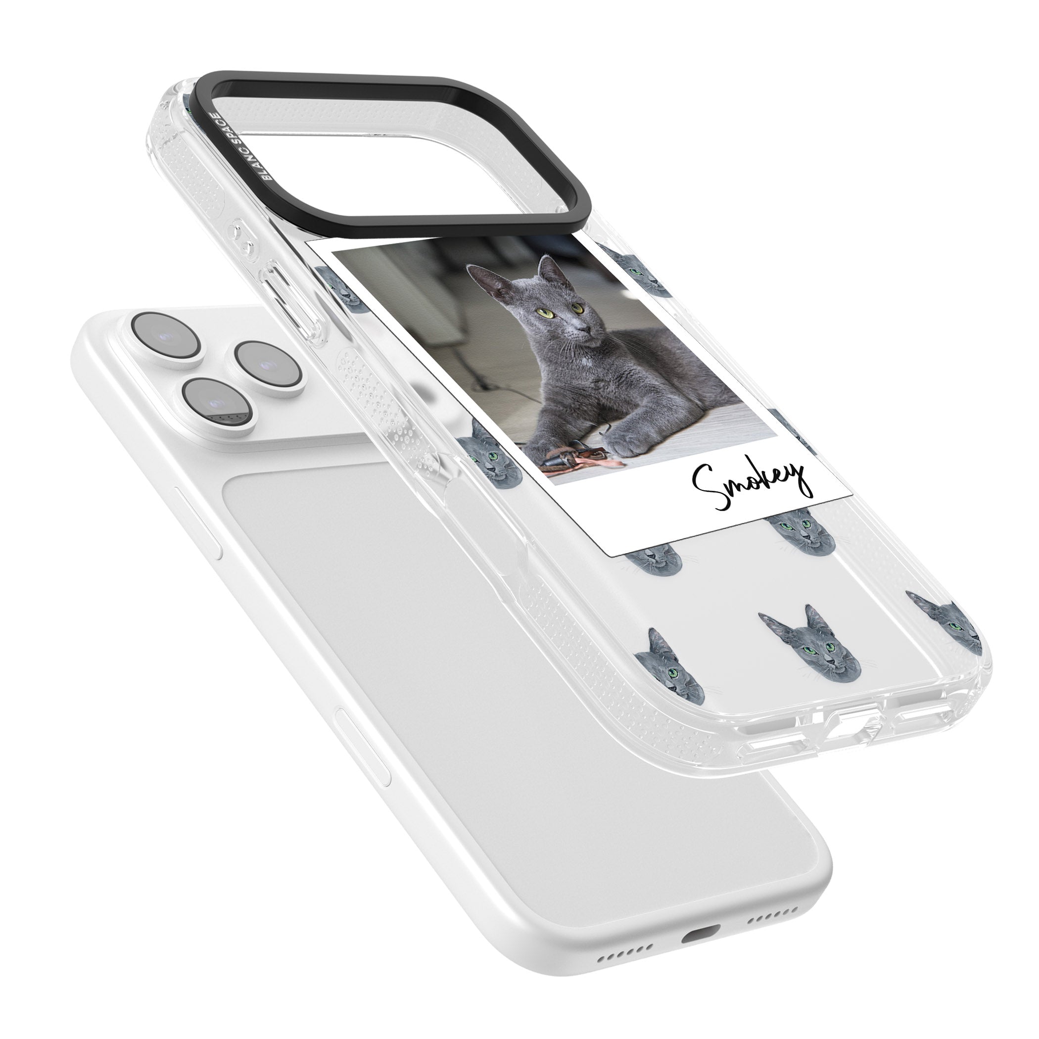 Personalised Korat Cat Photo iPhone 17 Pro Max Impact Air Clear Phone Case Colours
