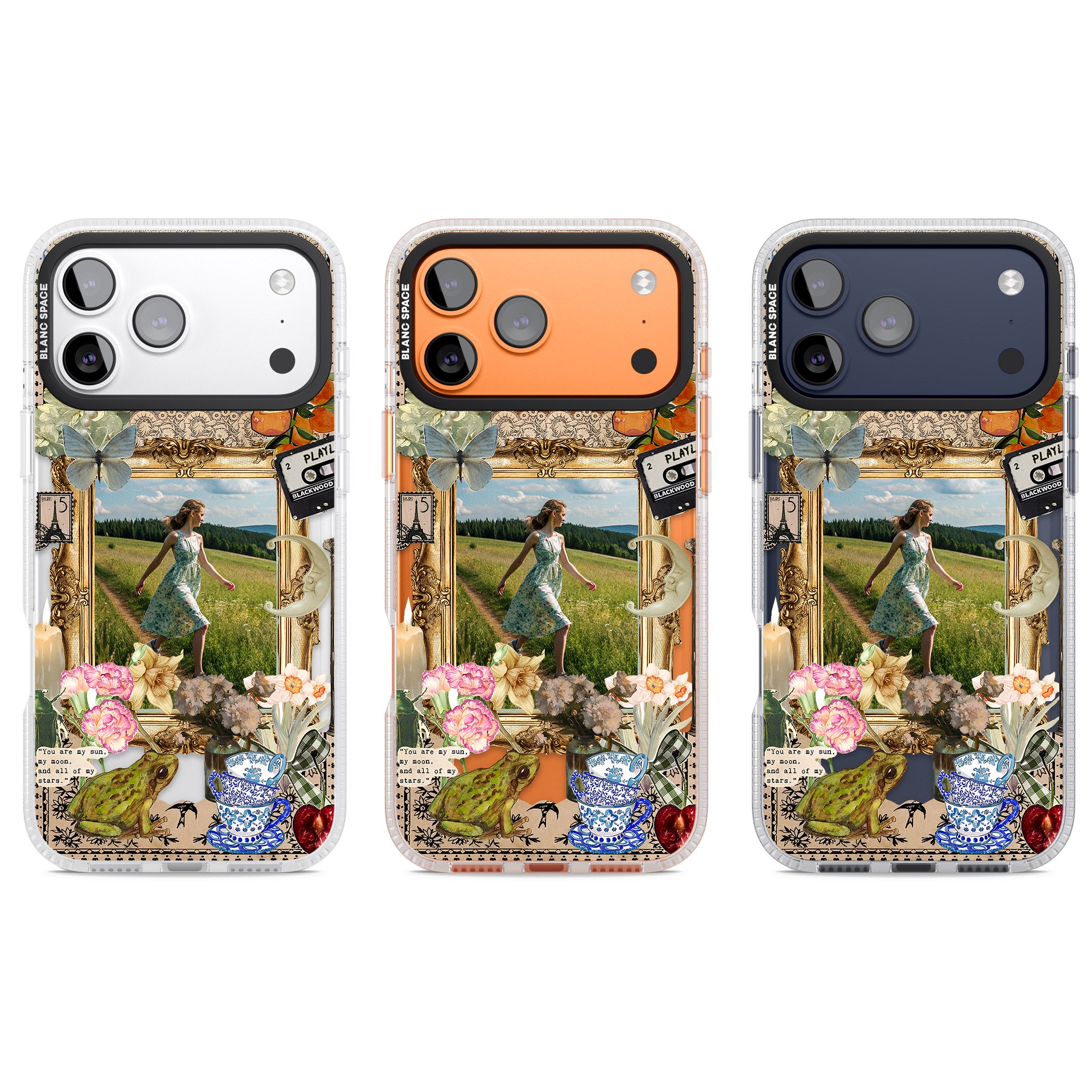 Personalised Country Collage Frame iPhone 17 Pro Impact Air Clear Phone Case APT Impact Protection