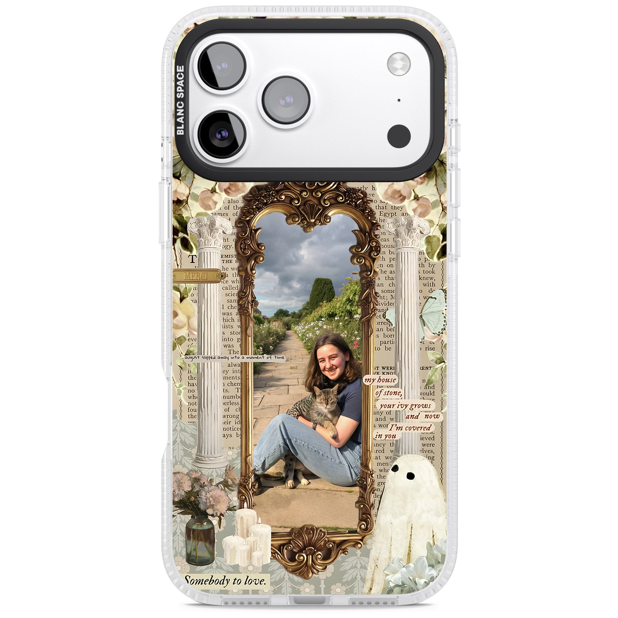 Personalised Soft Vintage Frame iPhone 17 Pro Max Impact Air Clear Phone Case