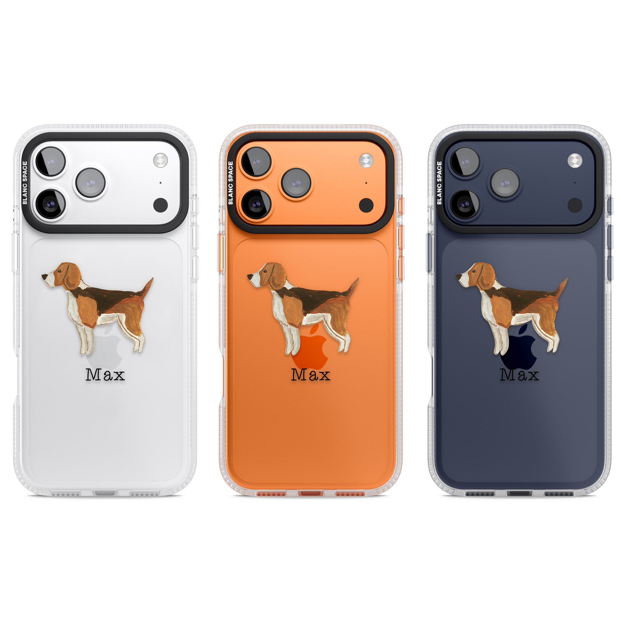 Personalised Beagle iPhone 17 Pro Impact Air Clear Phone Case APT Impact Protection