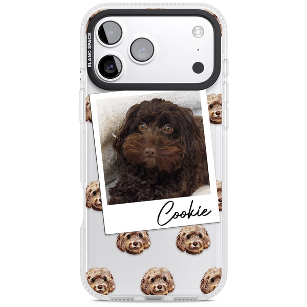 Personalised Brown Cockapoo Instant Camera Photo