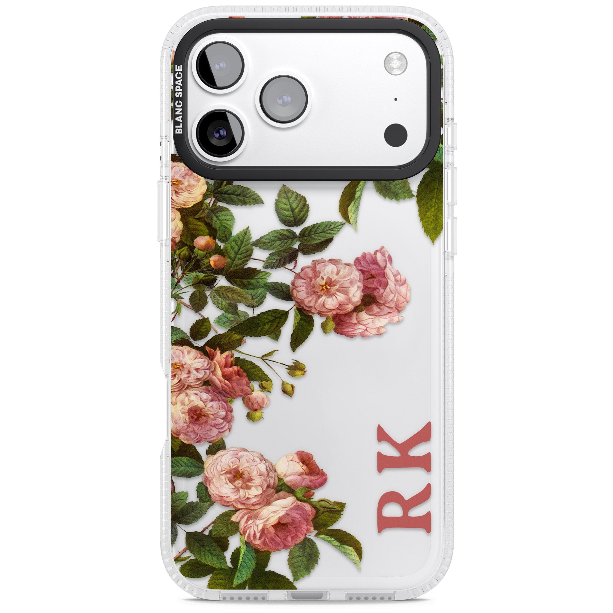 Personalised Vintage Floral Garden iPhone 17 Pro Max Impact Air Clear Phone Case