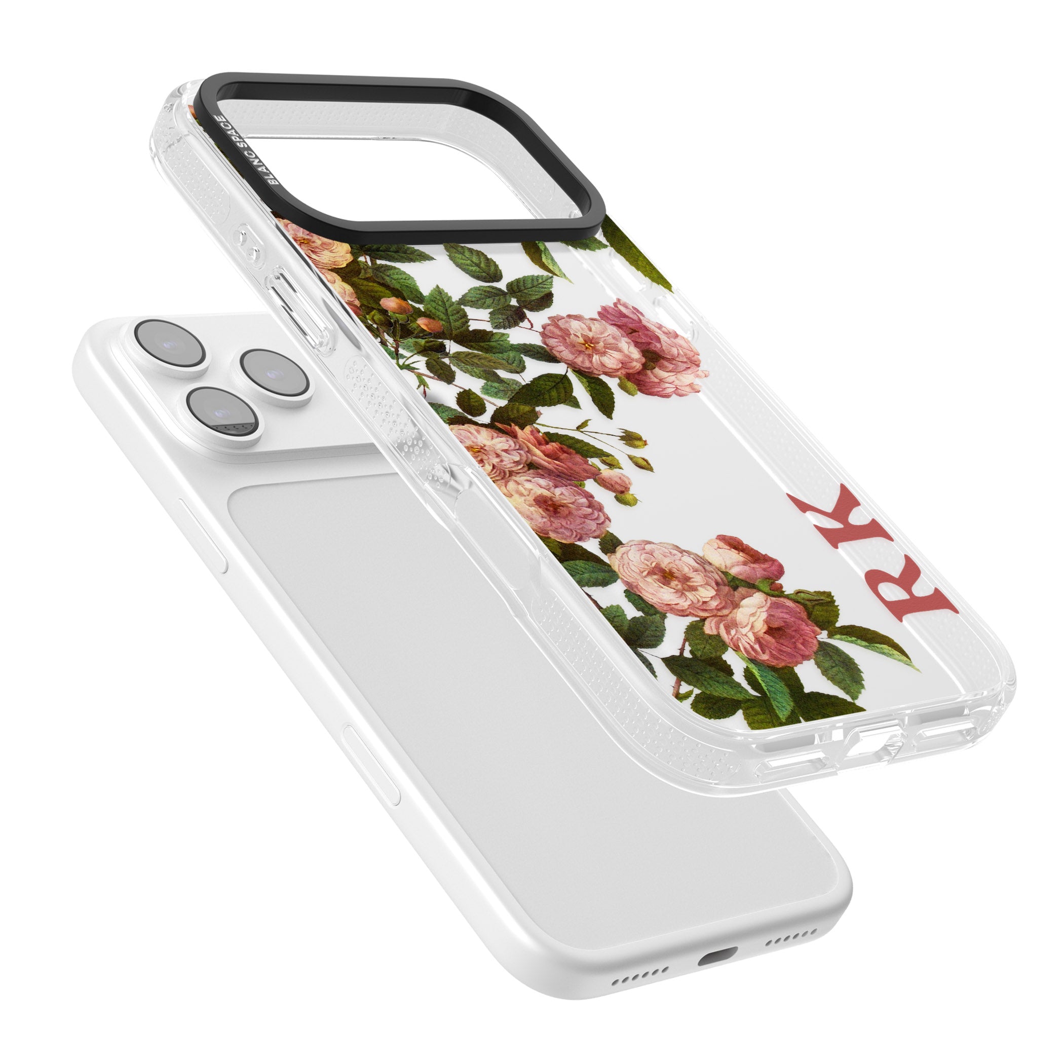 Personalised Vintage Floral Garden iPhone 17 Pro Max Impact Air Clear Phone Case Colours