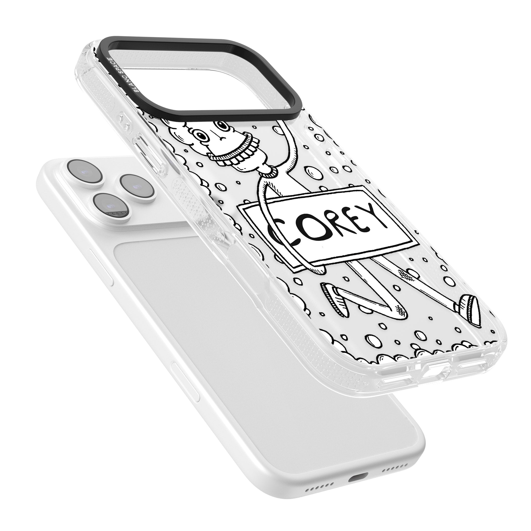 Personalised Banner Boy iPhone 17 Pro Max Impact Air Clear Phone Case Colours