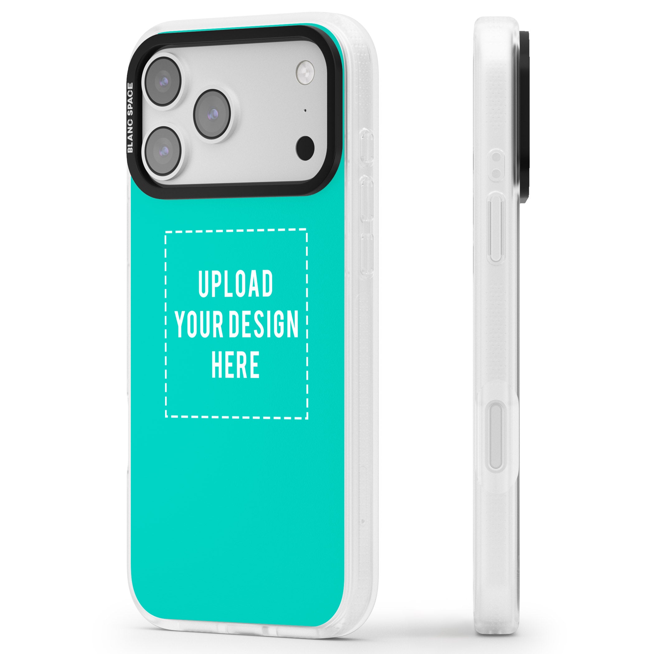 Personalised Personalise Your Own Design iPhone 17 Pro Max Impact Air Clear Phone Case Side Profile