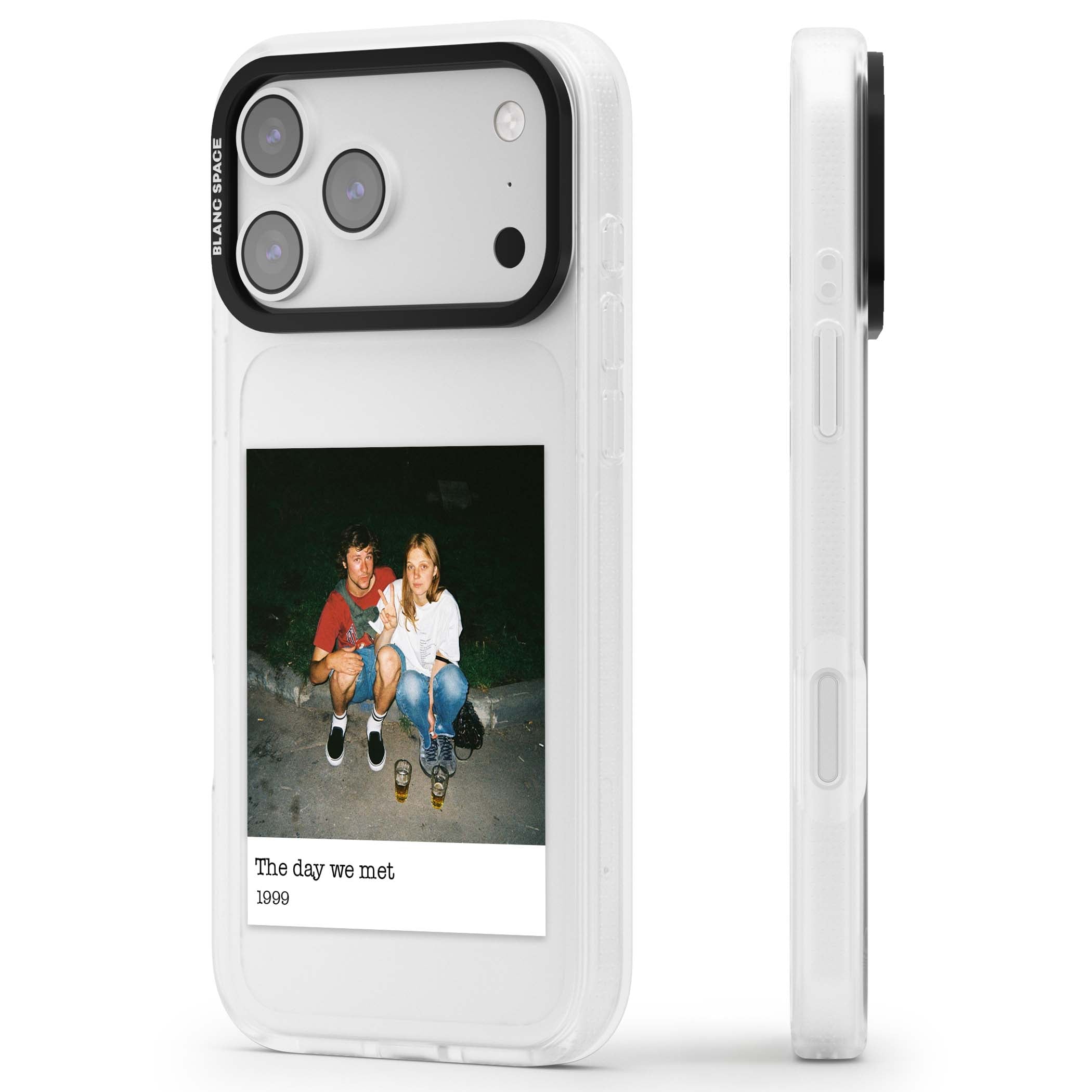 Photo Memory minimal iPhone case | Clear Case Impact Air case for iPhone 17 Pro, iPhone 17 Pro Max