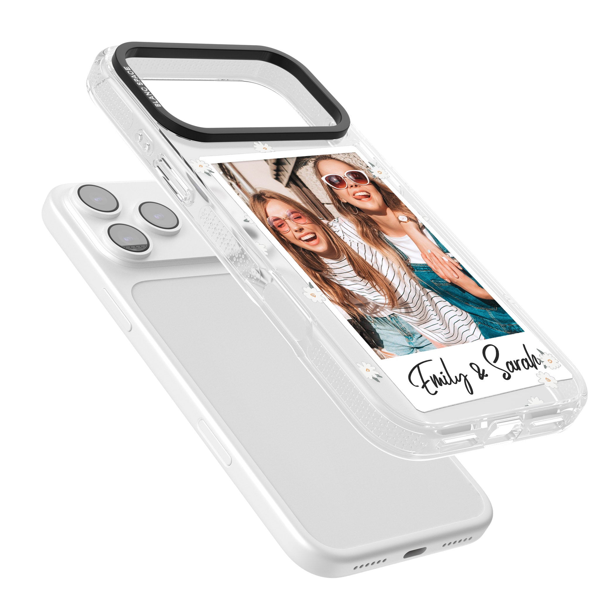 Personalised Daisy Instant Photo iPhone 17 Pro Max Impact Air Clear Phone Case Colours