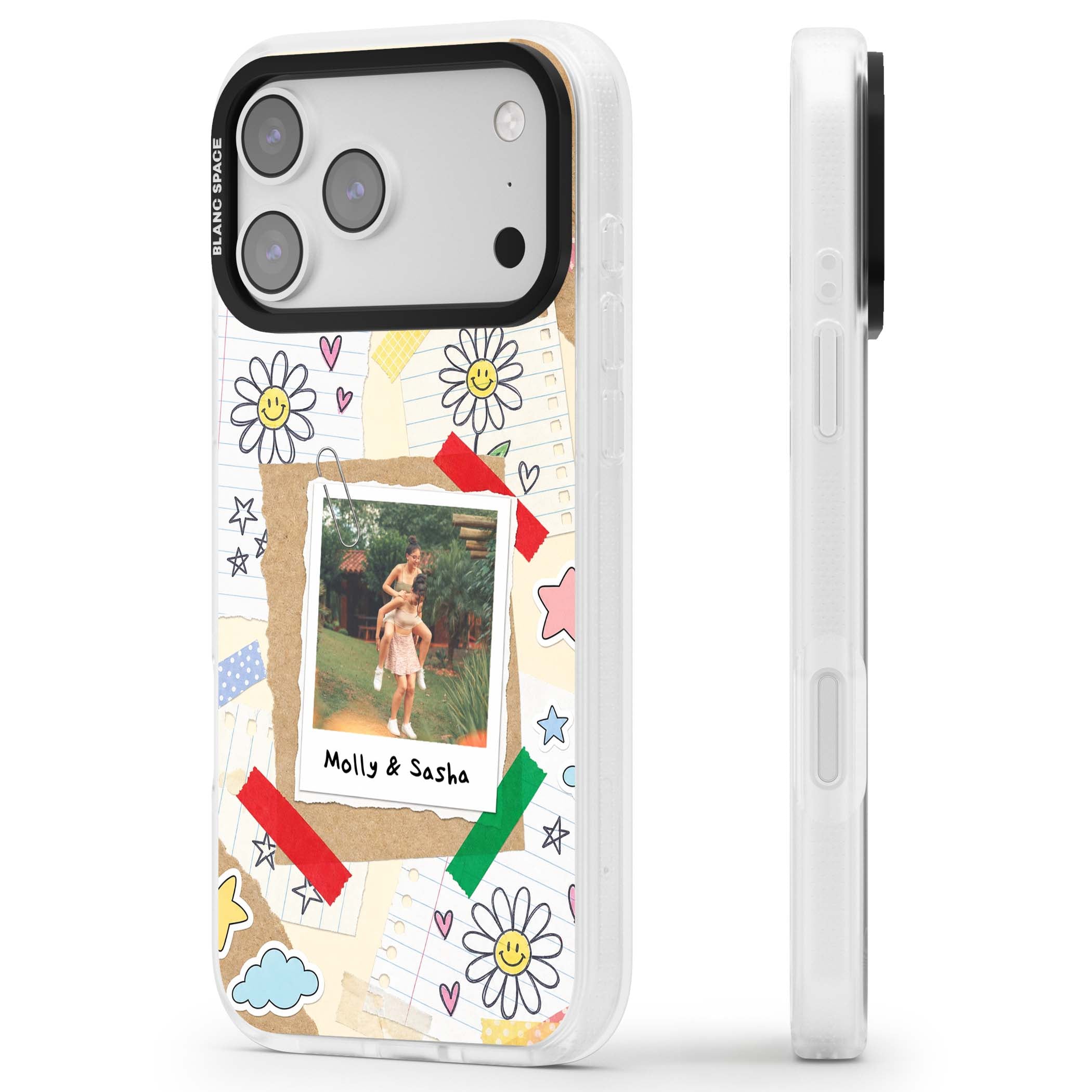 Scrapbook Photo coquette iPhone case | Clear Case Impact Air case for iPhone 17 Pro, iPhone 17 Pro Max