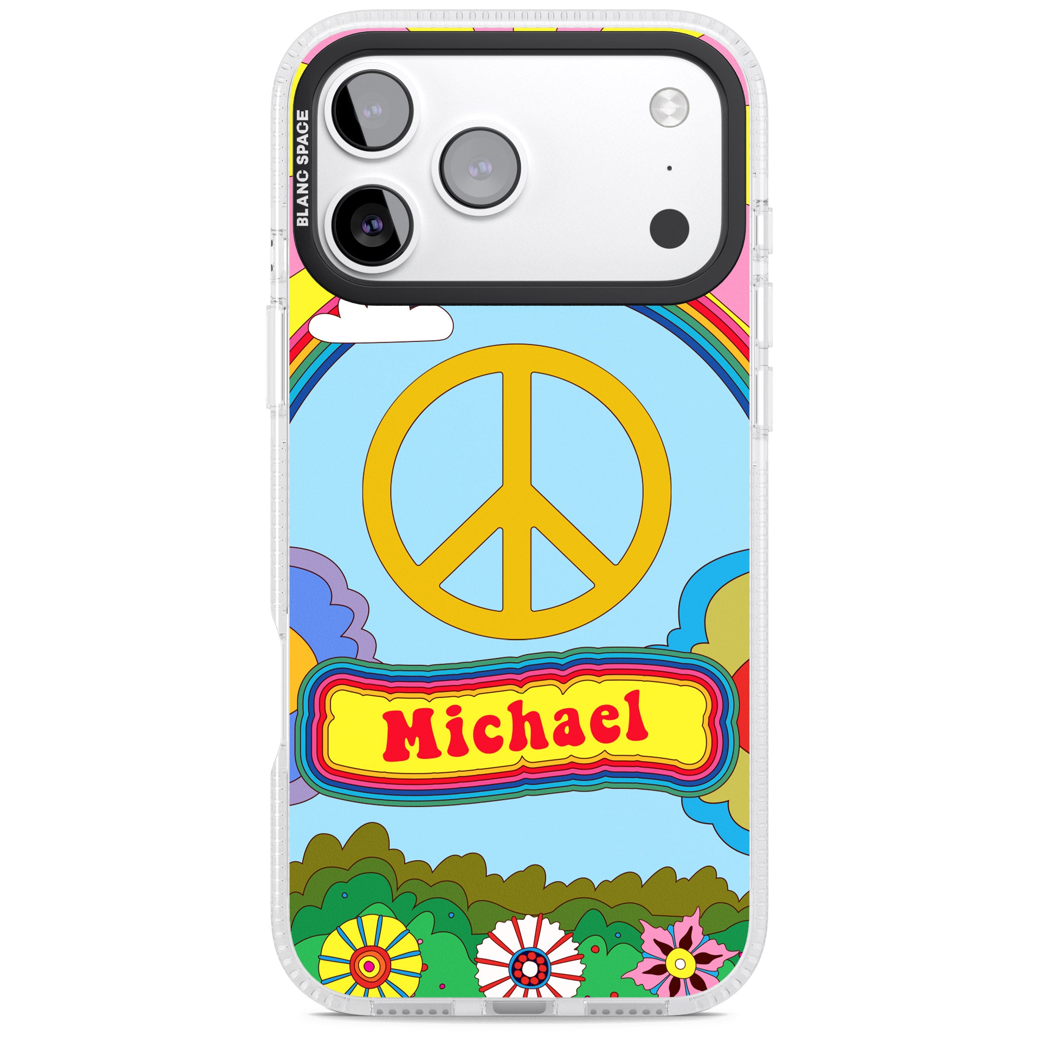 Personalised Happy Days iPhone 17 Pro Max Impact Air Clear Phone Case