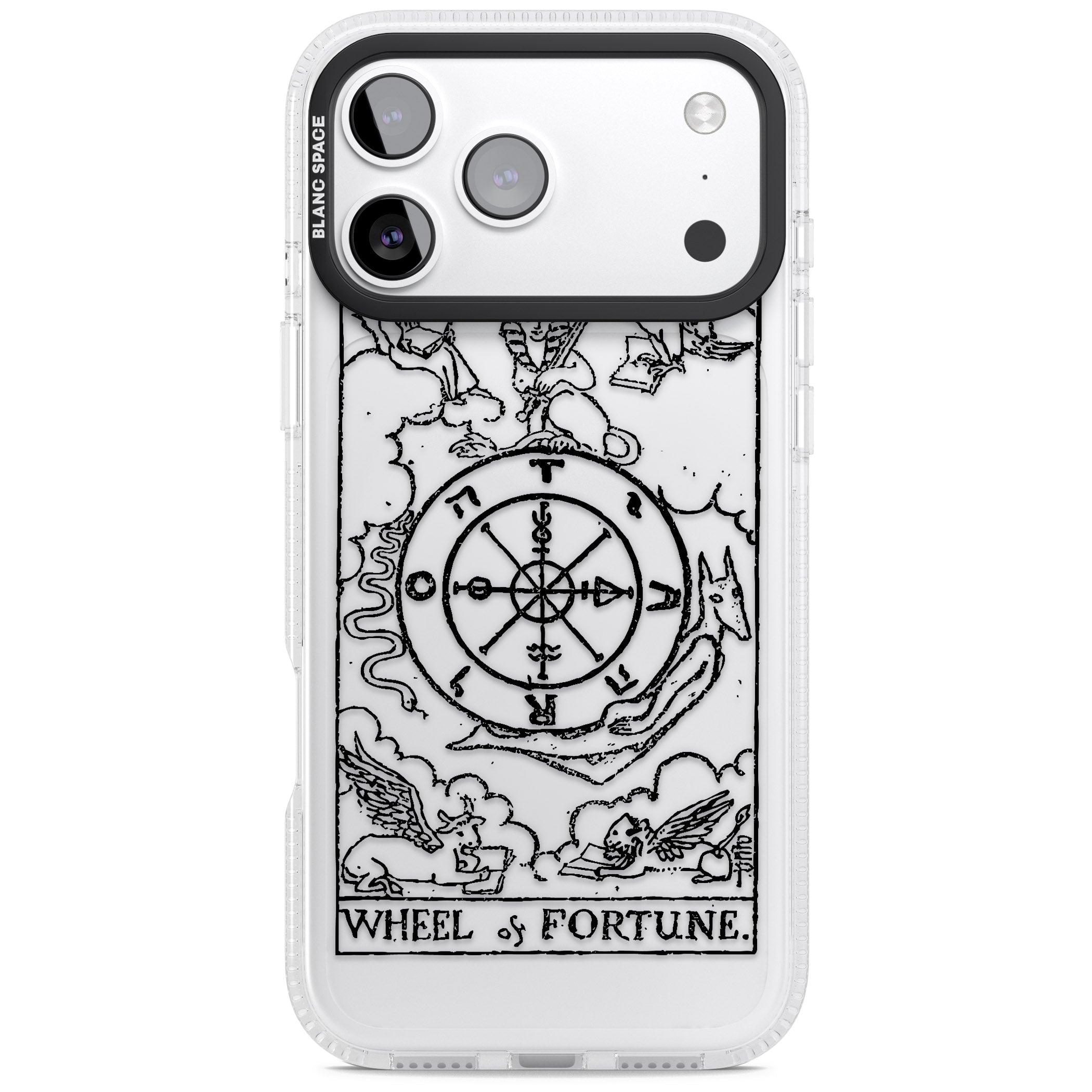 Personalised Wheel Of Fortune Tarot Transparent iPhone 17 Pro Max Impact Air Clear Phone Case
