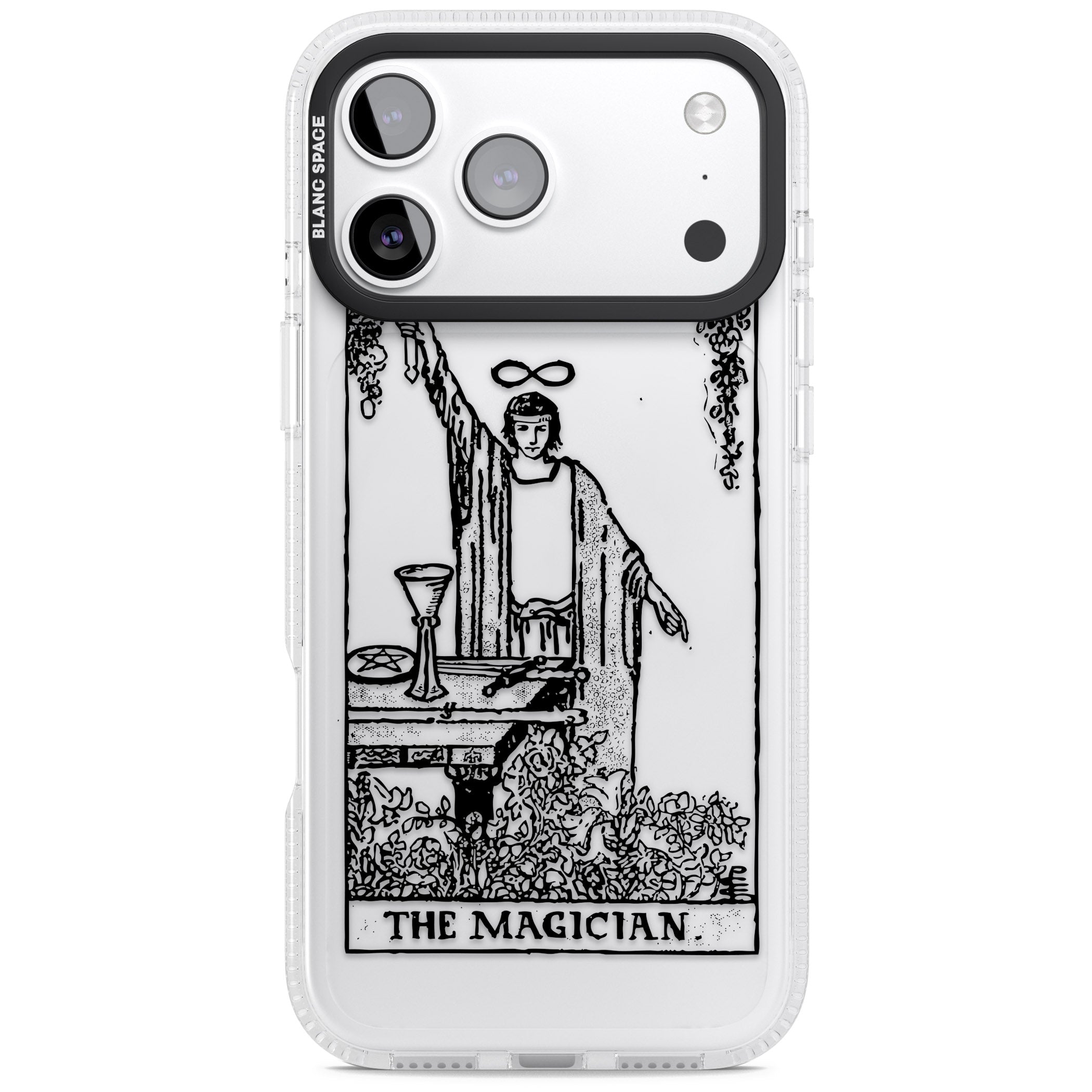 Personalised The Magician Tarot Transparent iPhone 17 Pro Max Impact Air Clear Phone Case