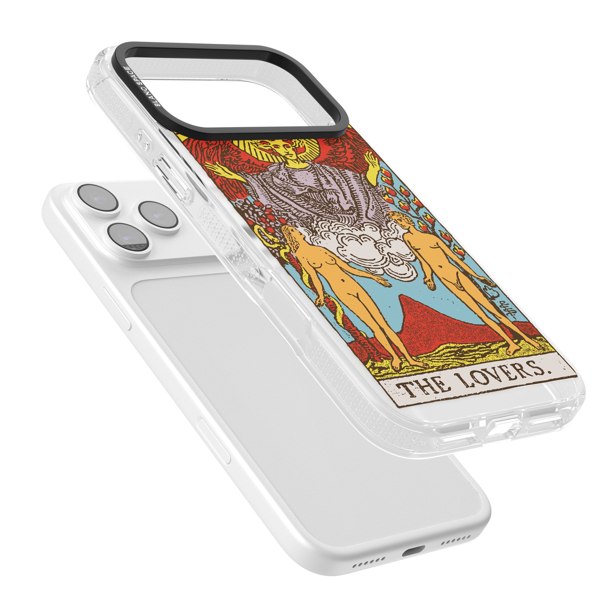 Personalised The Lovers Tarot Card (Color) iPhone 17 Pro Max Impact Air Clear Phone Case Colours