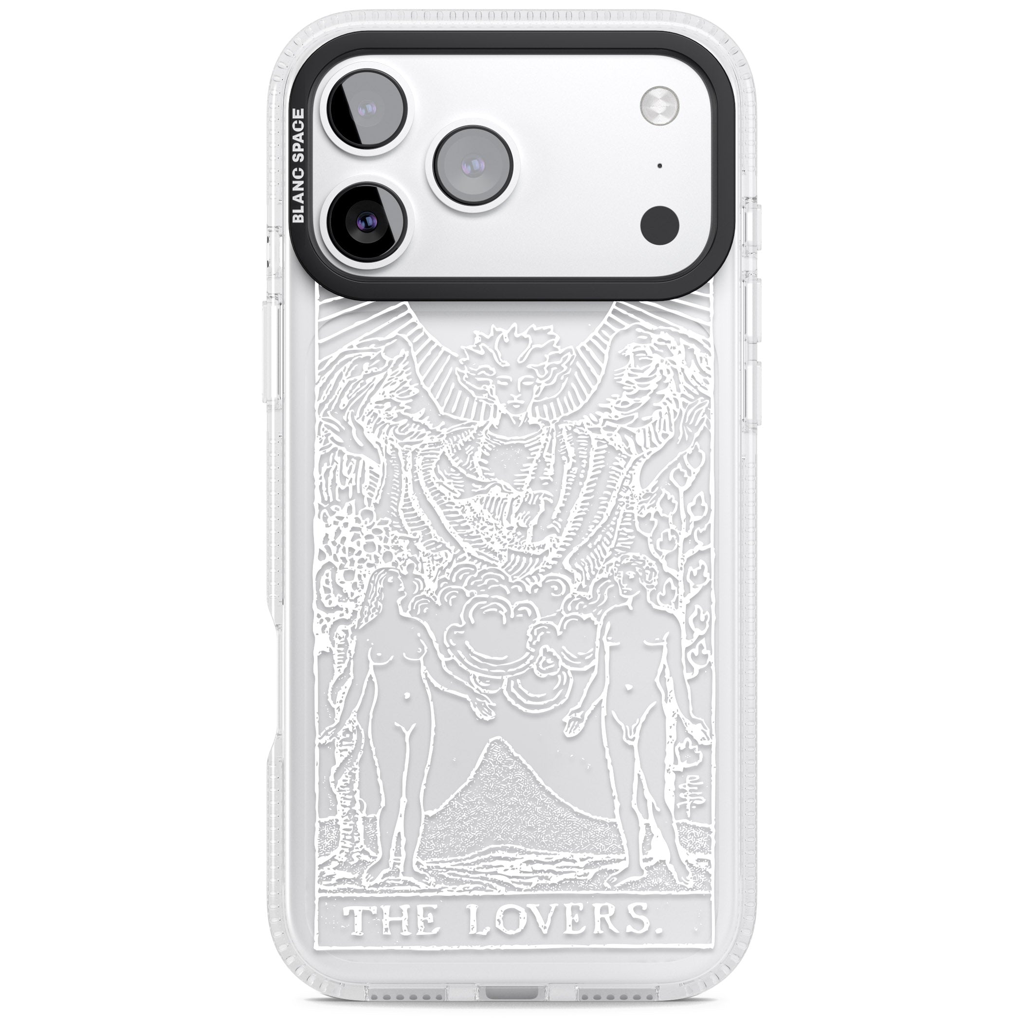 Personalised The Lovers Tarot Card (White) iPhone 17 Pro Max Impact Air Clear Phone Case