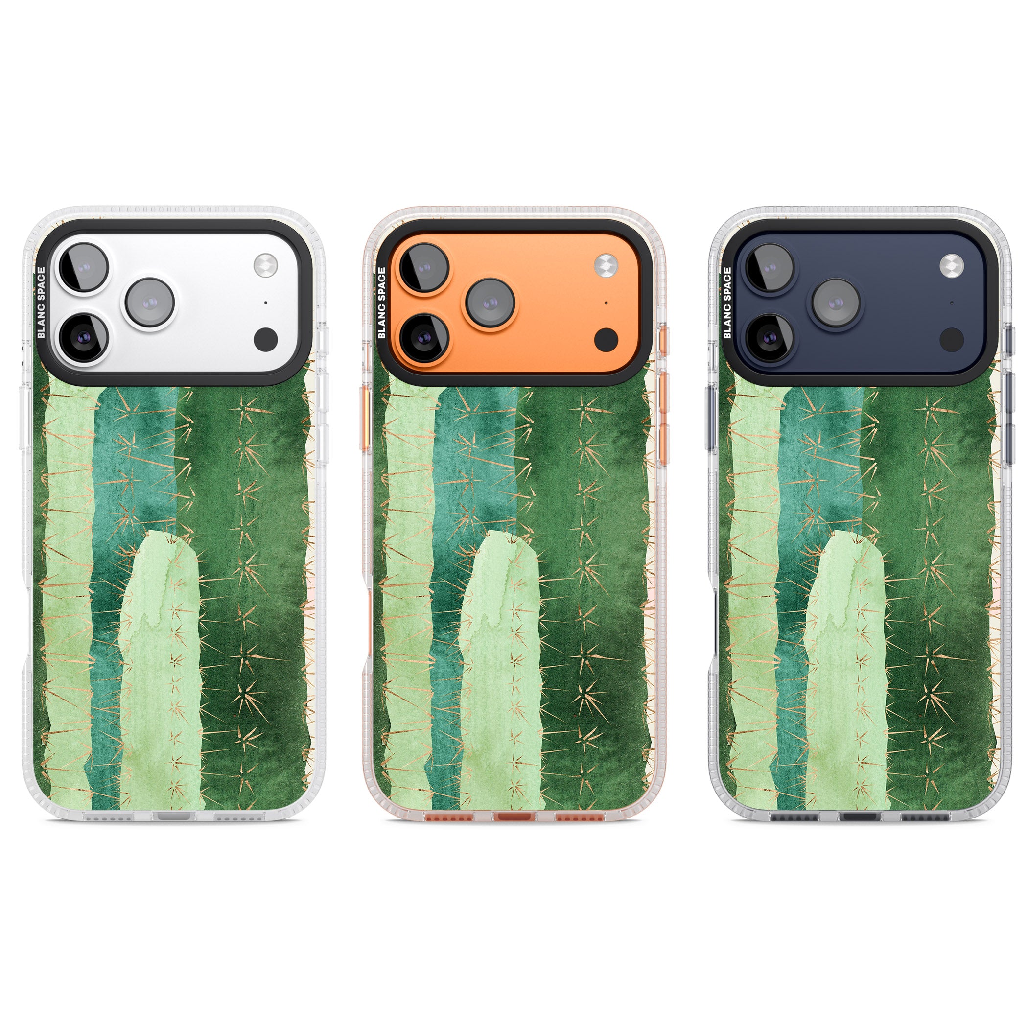Large Cacti iPhone 17 Pro Impact Air Clear Phone Case APT Impact Protection