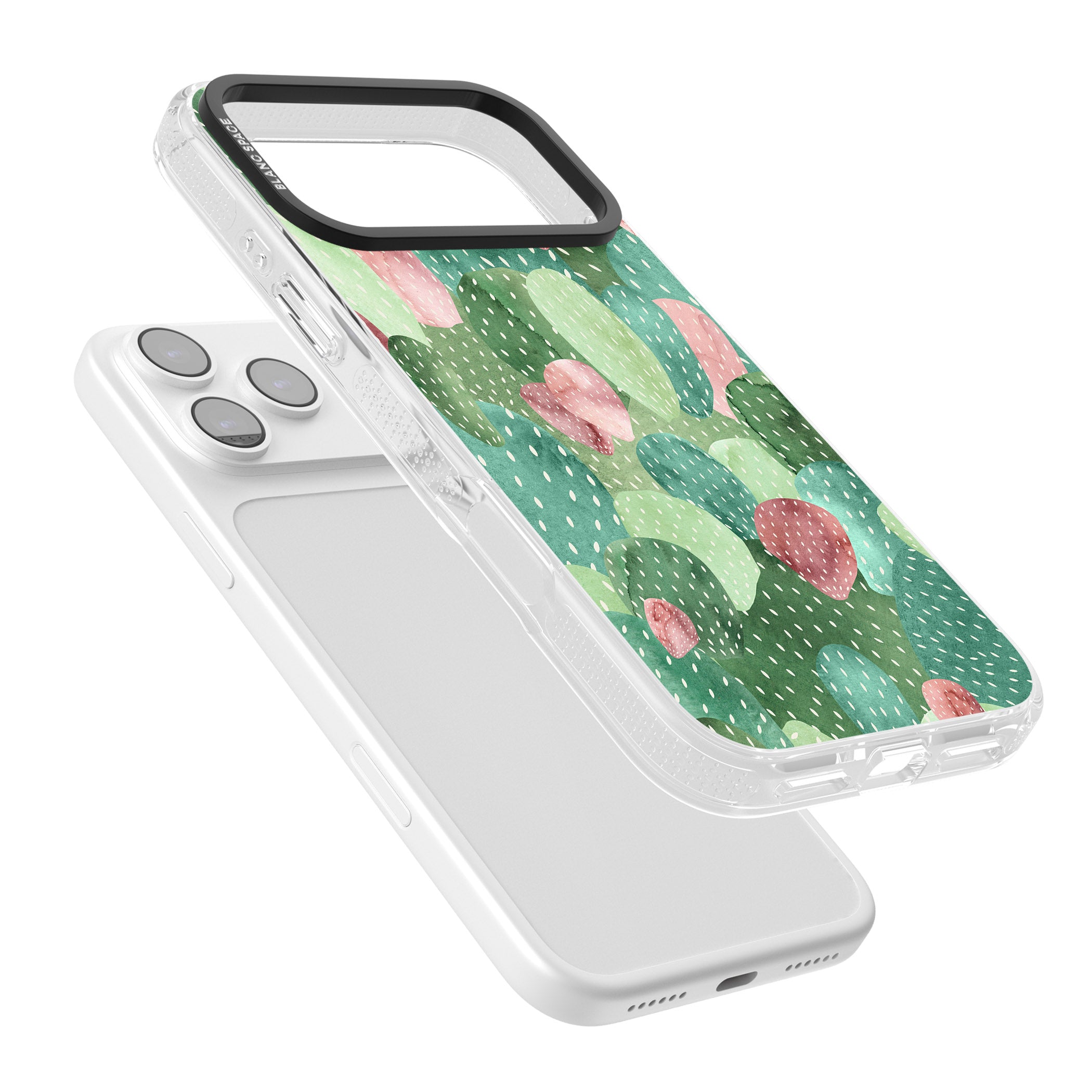 Cactus Charm iPhone 17 Pro Max Impact Air Clear Phone Case Colours