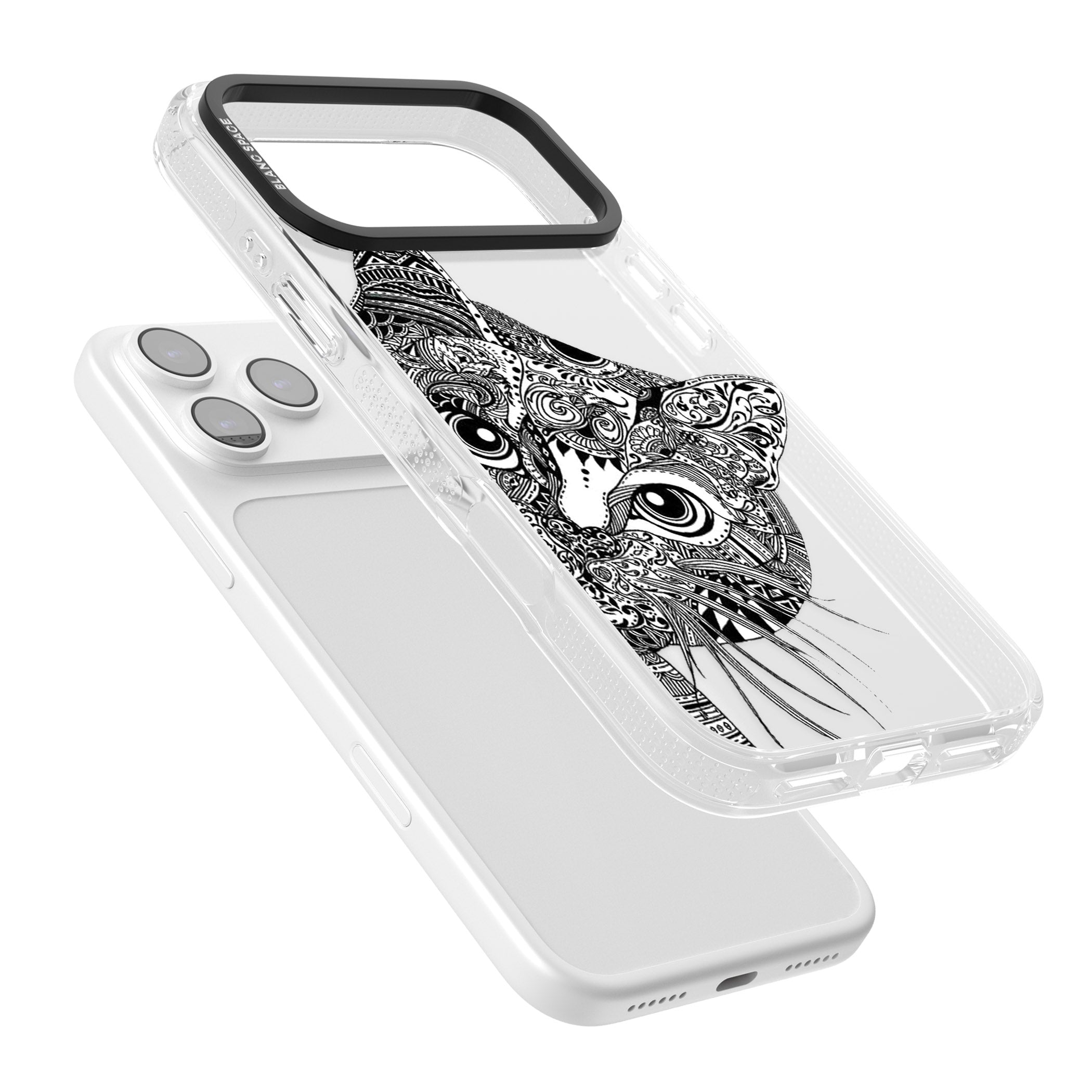 Henna Cat iPhone 17 Pro Max Impact Air Clear Phone Case Colours