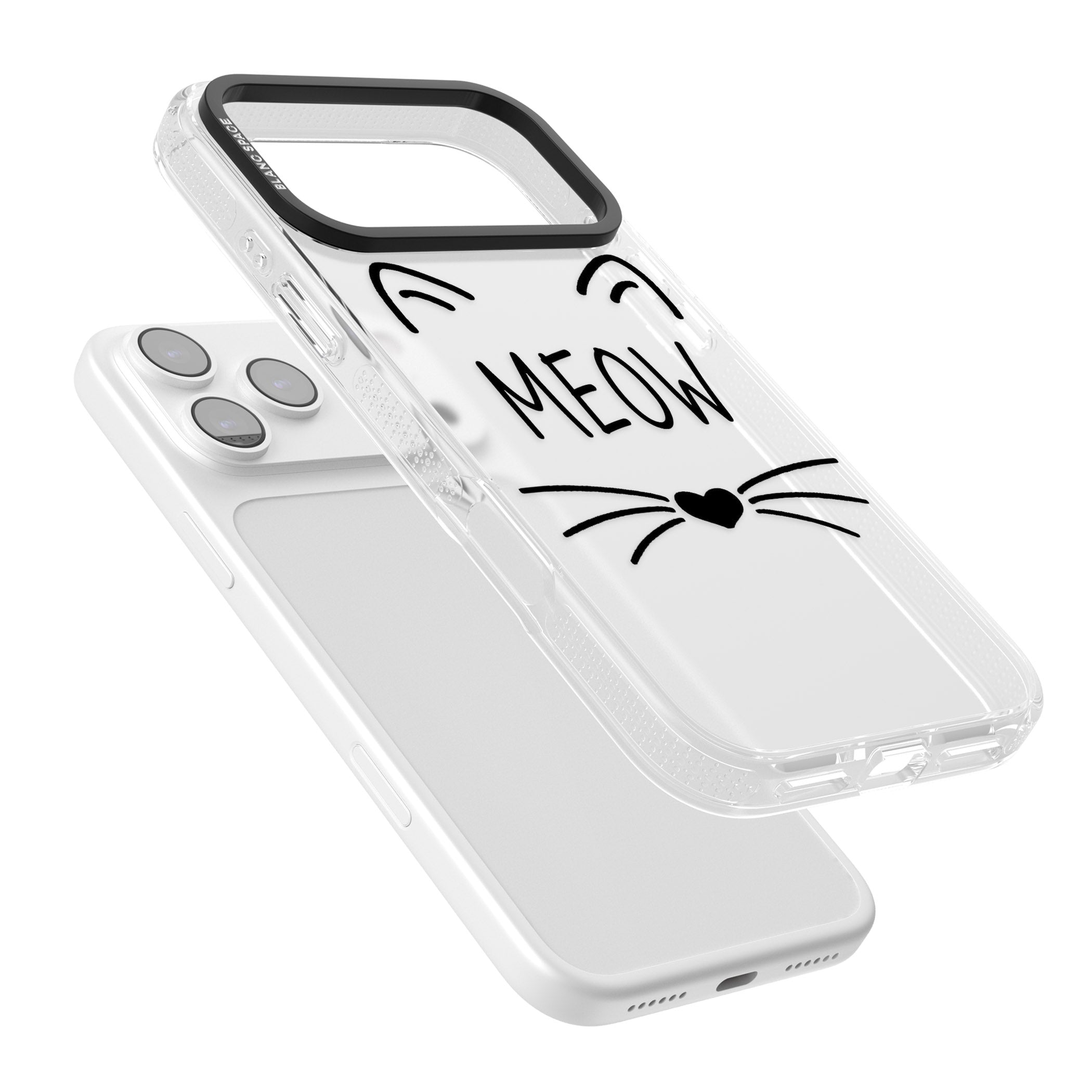 Cat Whiskers iPhone 17 Pro Max Impact Air Clear Phone Case Colours