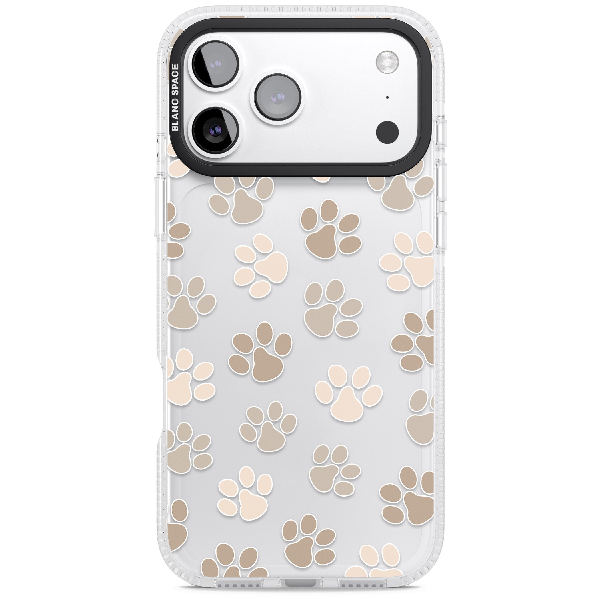 Paw Prints iPhone 17 Pro Max Impact Air Clear Phone Case
