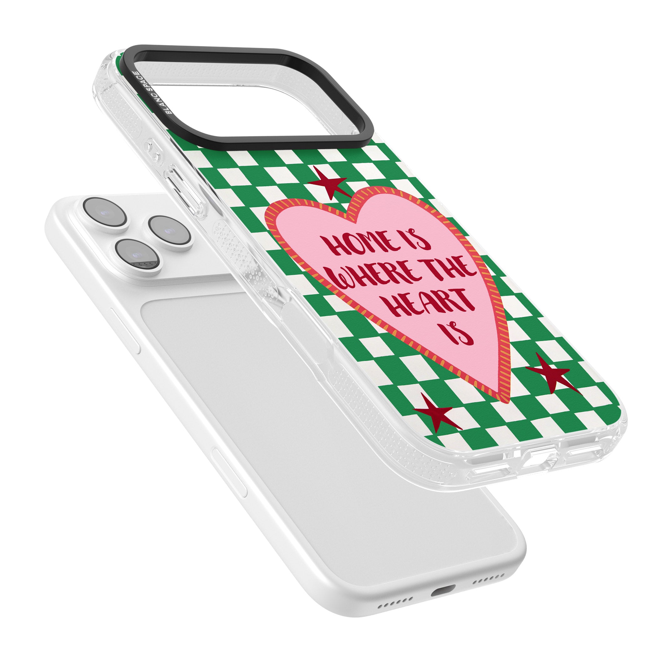 Home Is Where The Heart Is iPhone 17 Pro Max Impact Air Clear Phone Case Colours