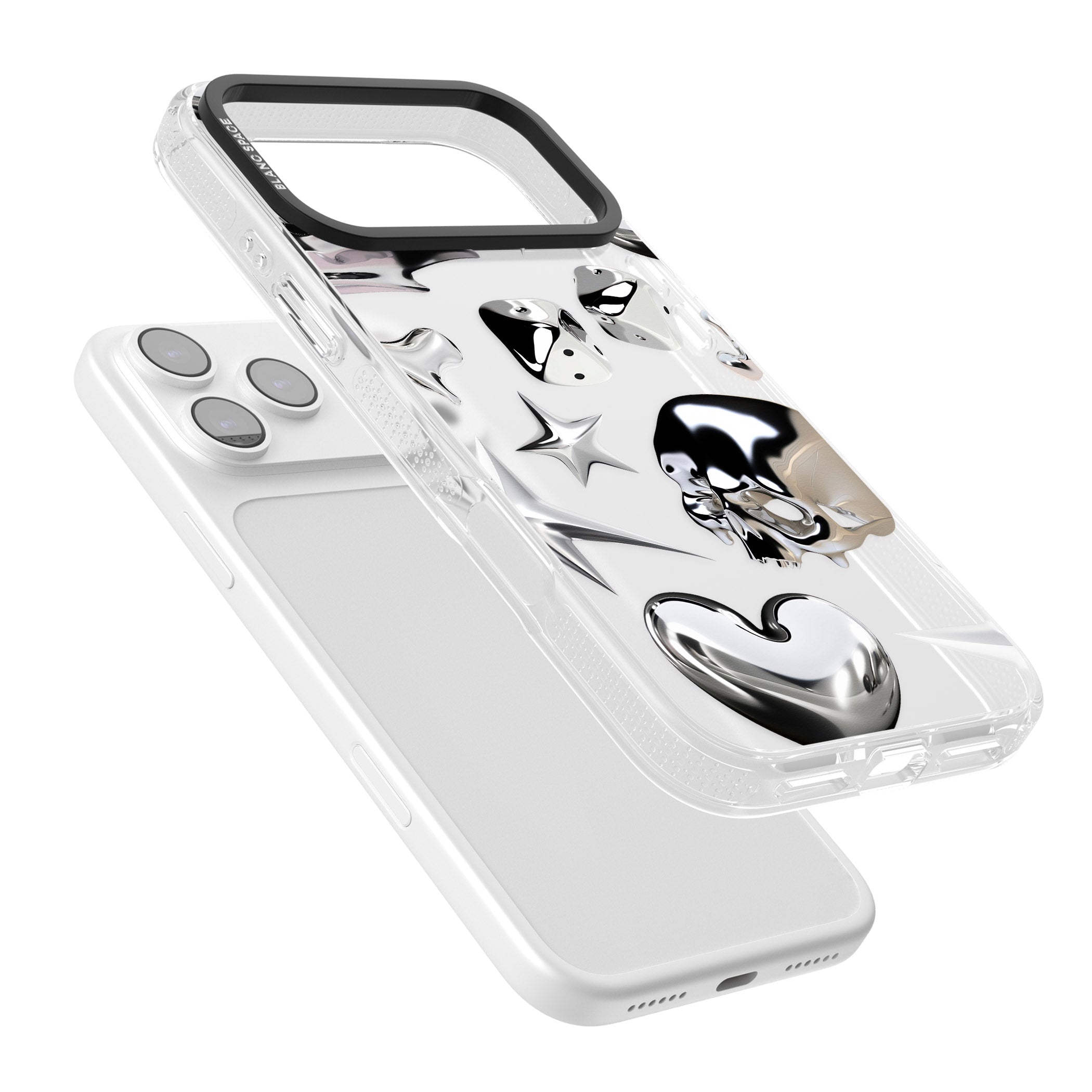Chromed iPhone 17 Pro Max Impact Air Clear Phone Case Colours