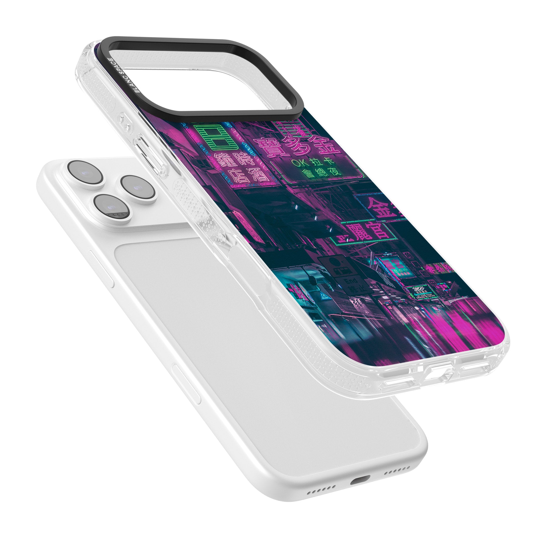 Neon Night Strip iPhone 17 Pro Max Impact Air Clear Phone Case Colours