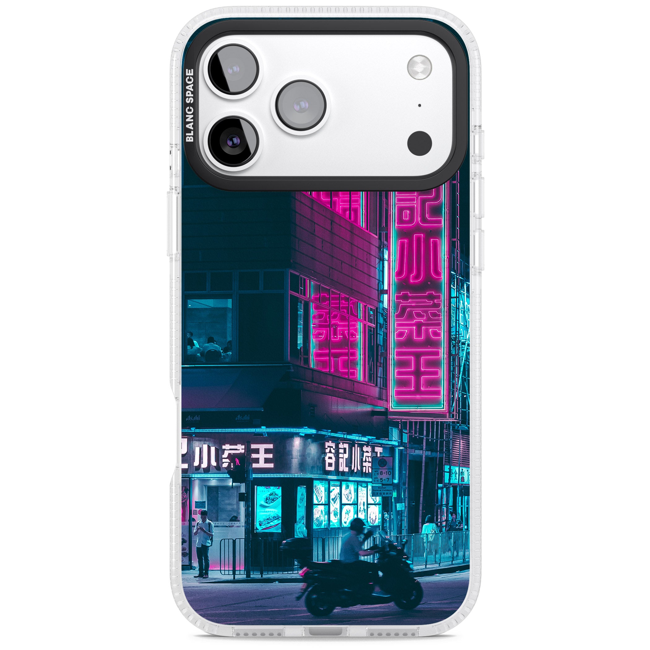 Neon City Ride iPhone 17 Pro Max Impact Air Clear Phone Case