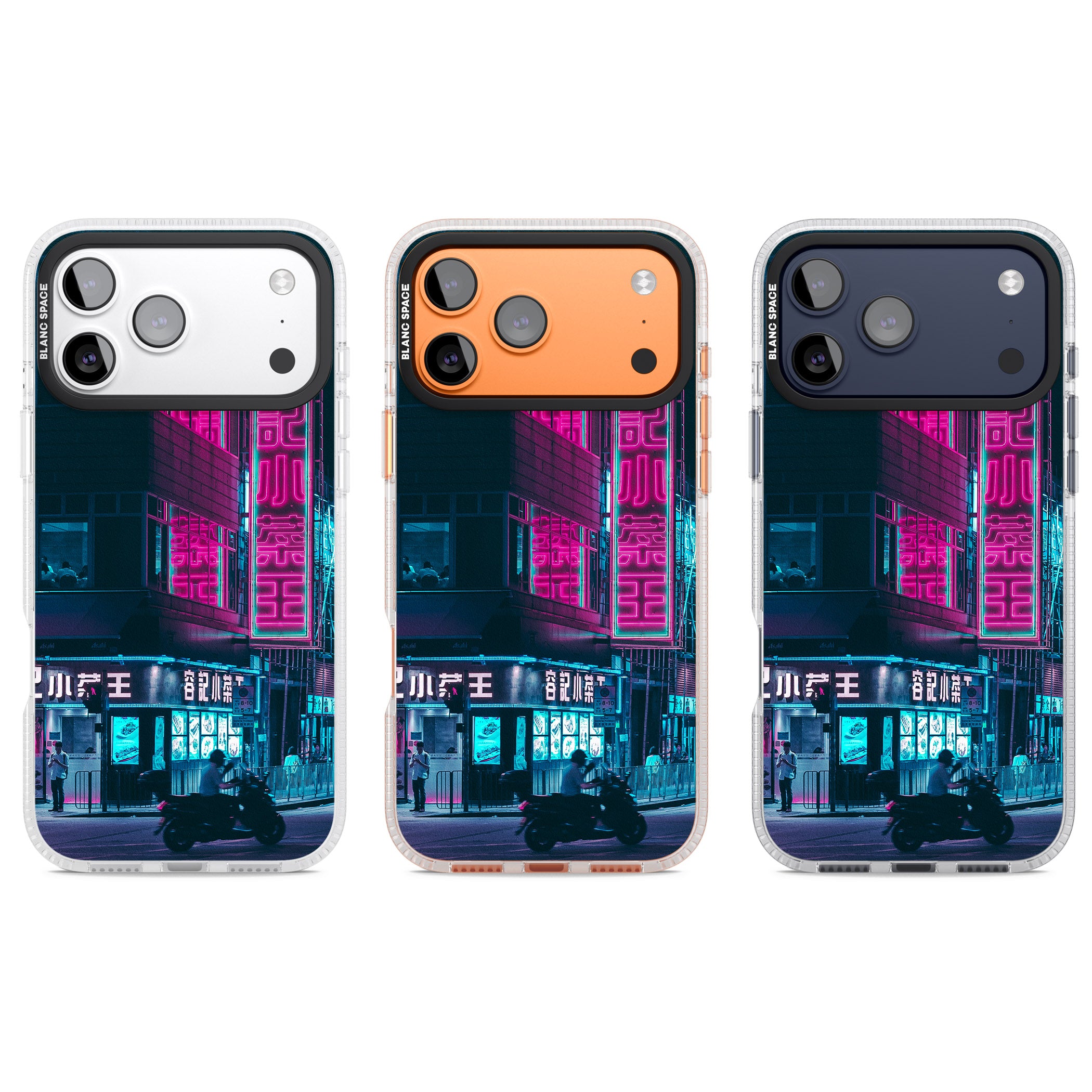 Neon City Ride iPhone 17 Pro Impact Air Clear Phone Case APT Impact Protection