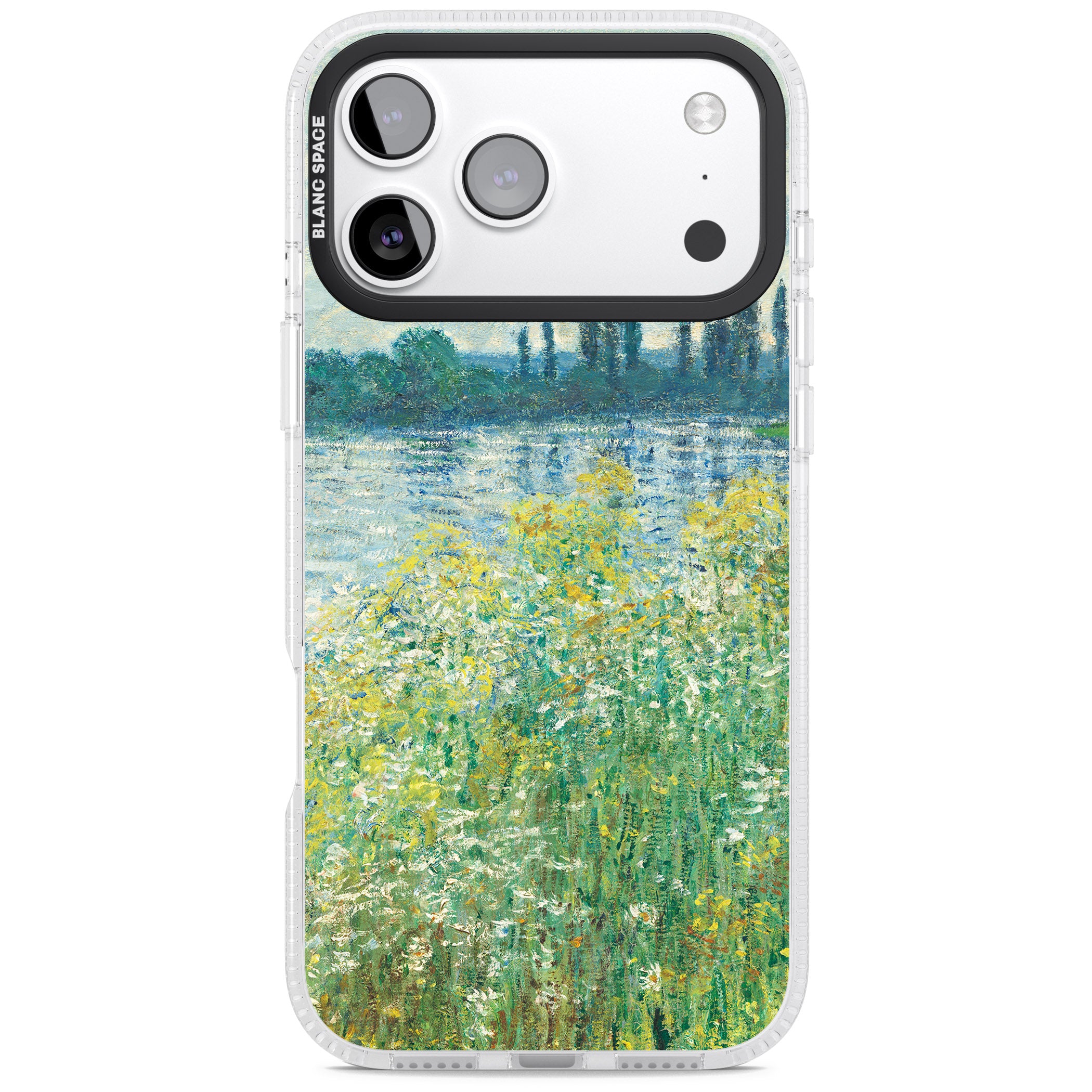 Banks Of The Seine By Claude Monet iPhone 17 Pro Max Impact Air Clear Phone Case