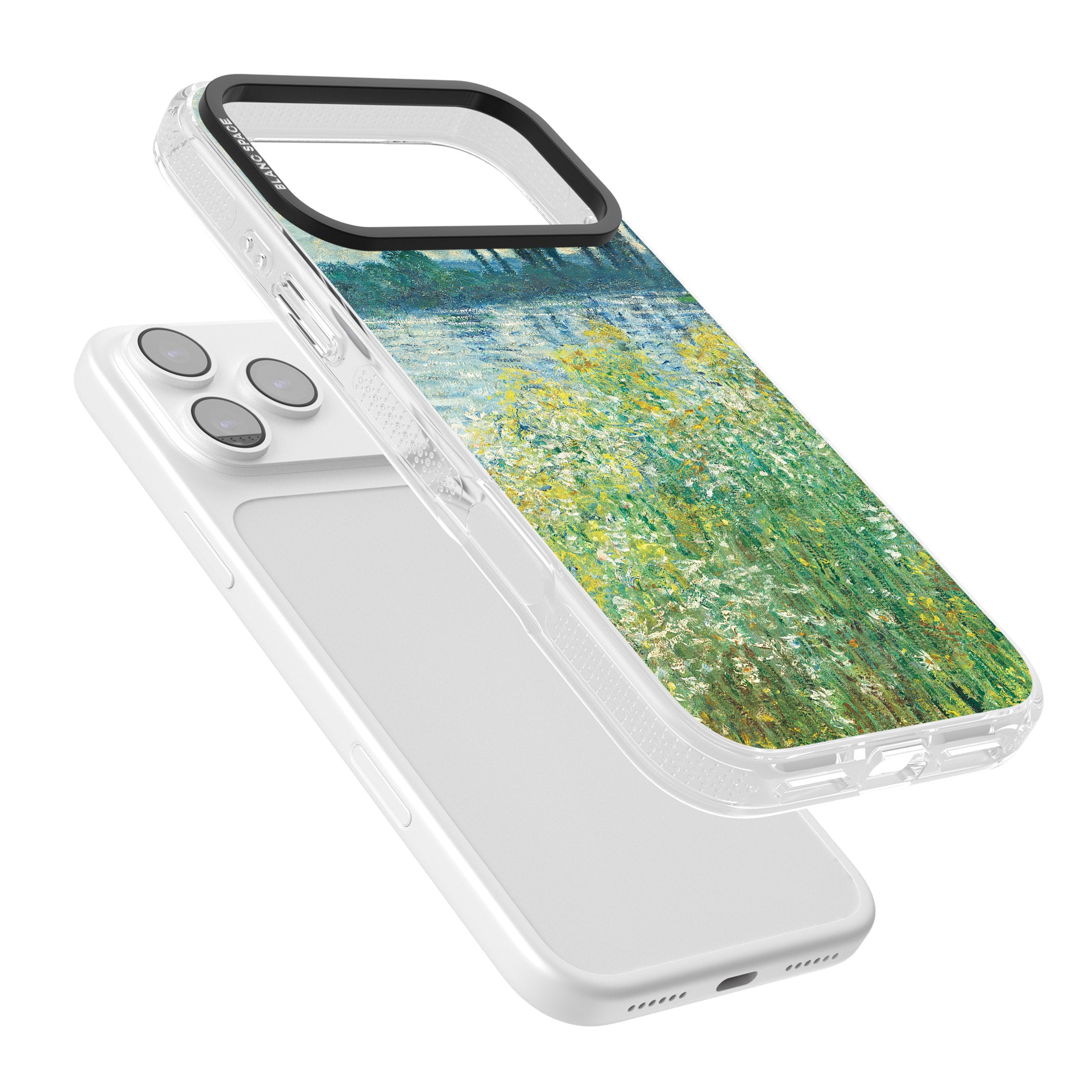 Banks Of The Seine By Claude Monet iPhone 17 Pro Max Impact Air Clear Phone Case Colours